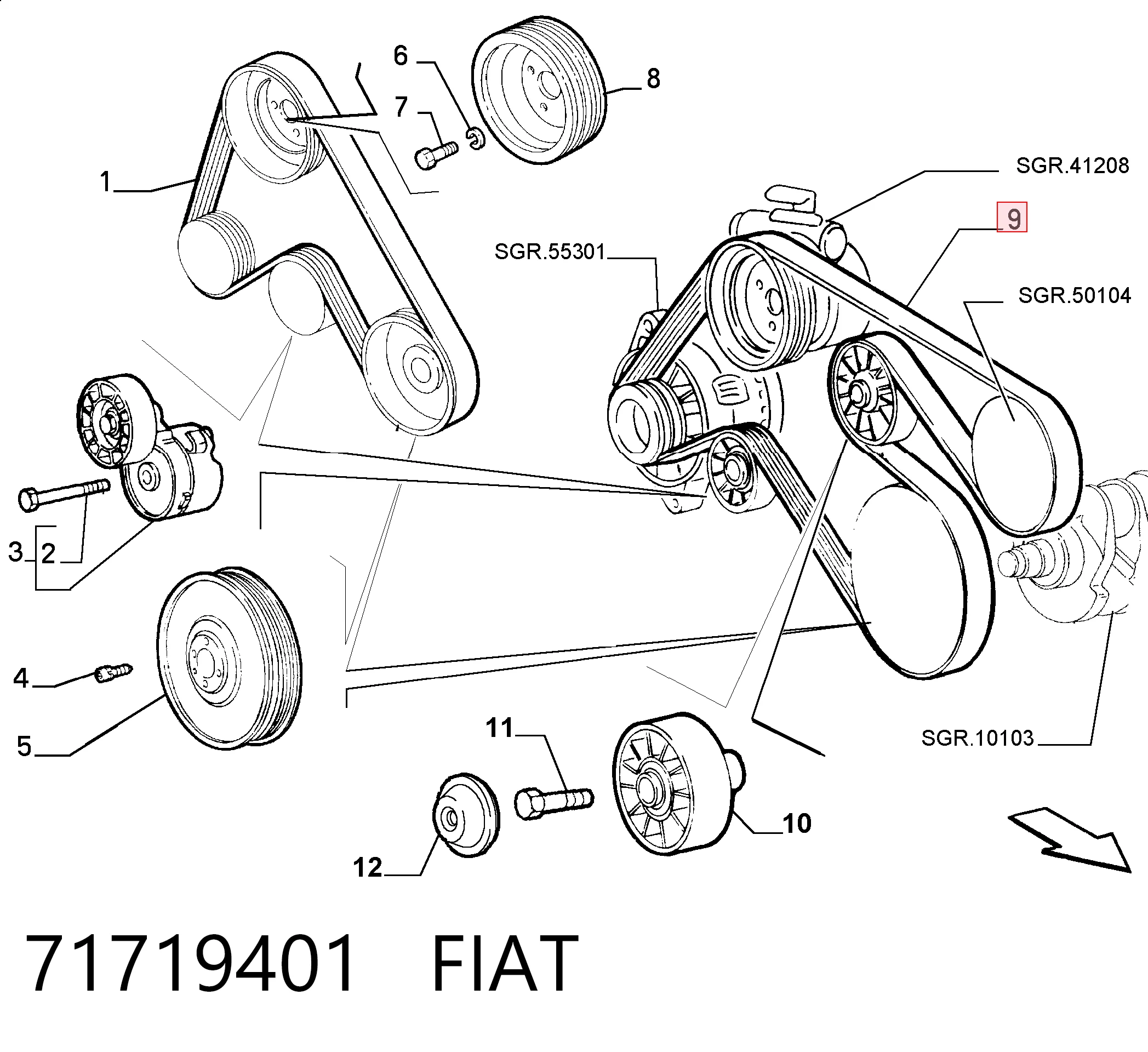 71719401 Fiat/Alfa/Lancia
