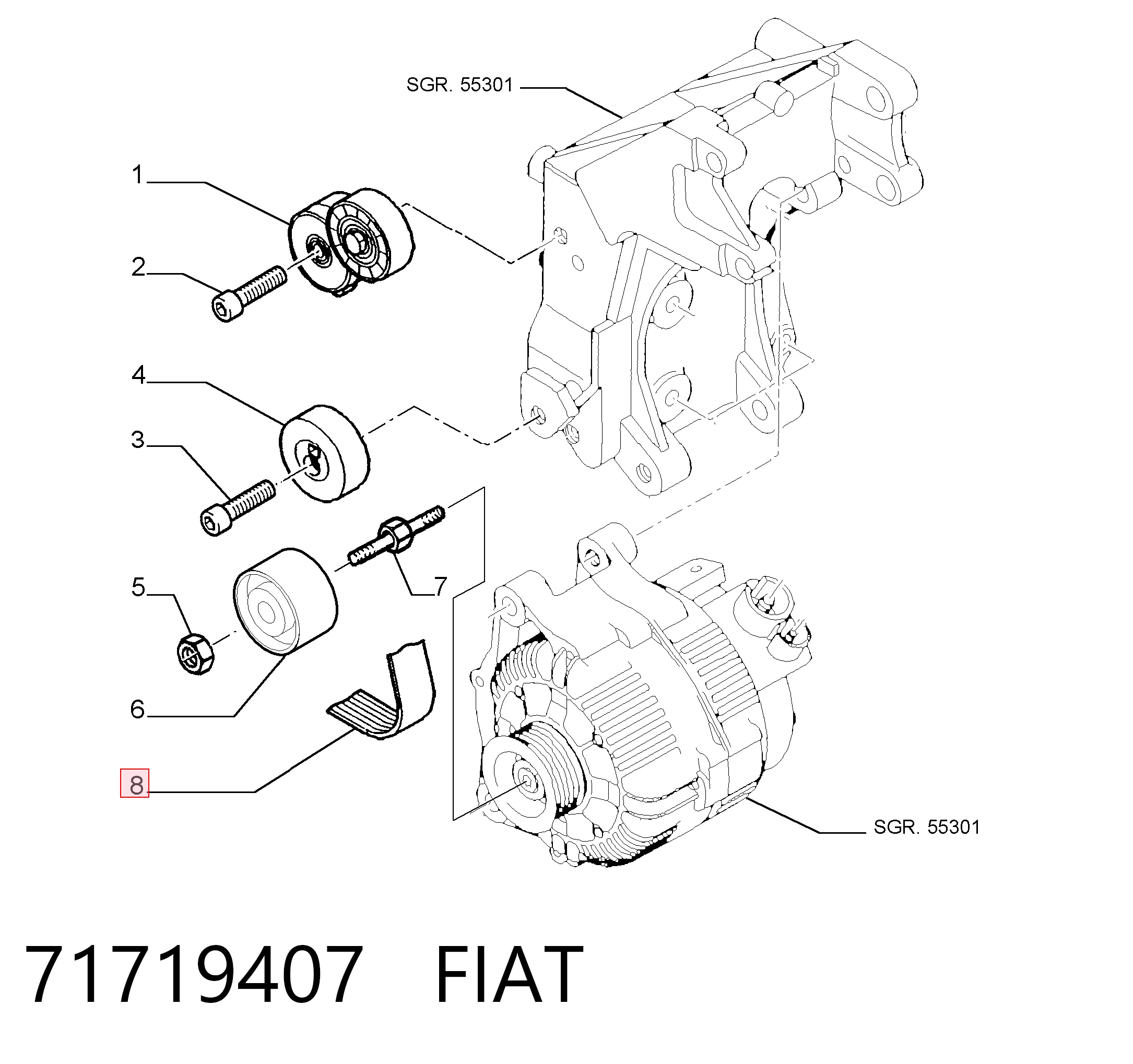 71719407 Fiat/Alfa/Lancia