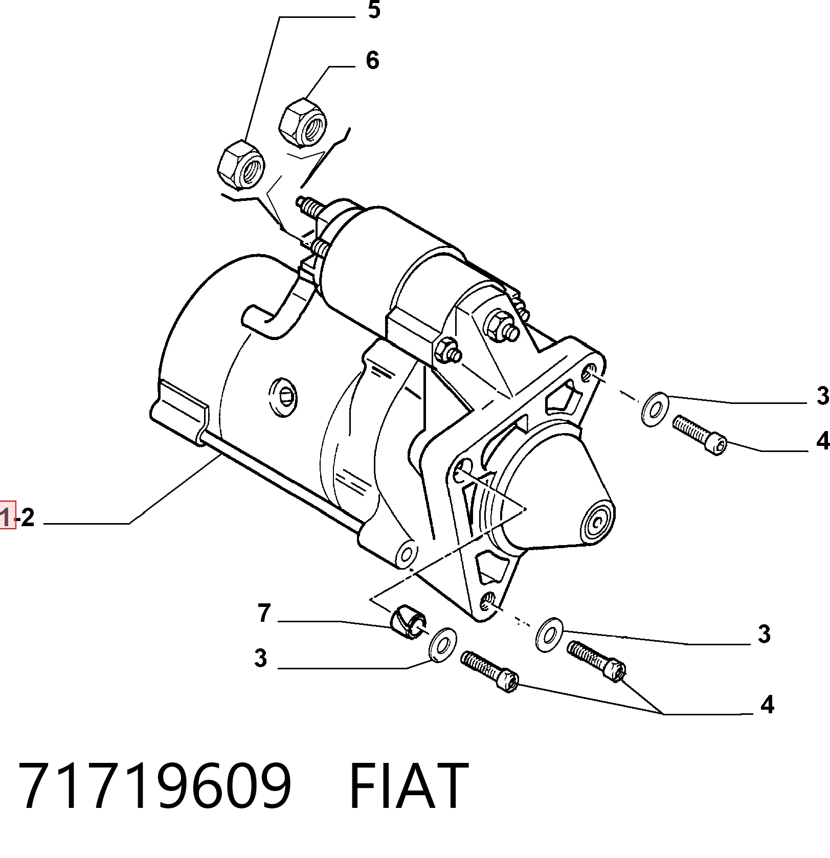 Motor de arranque para Fiat Scudo 220L
