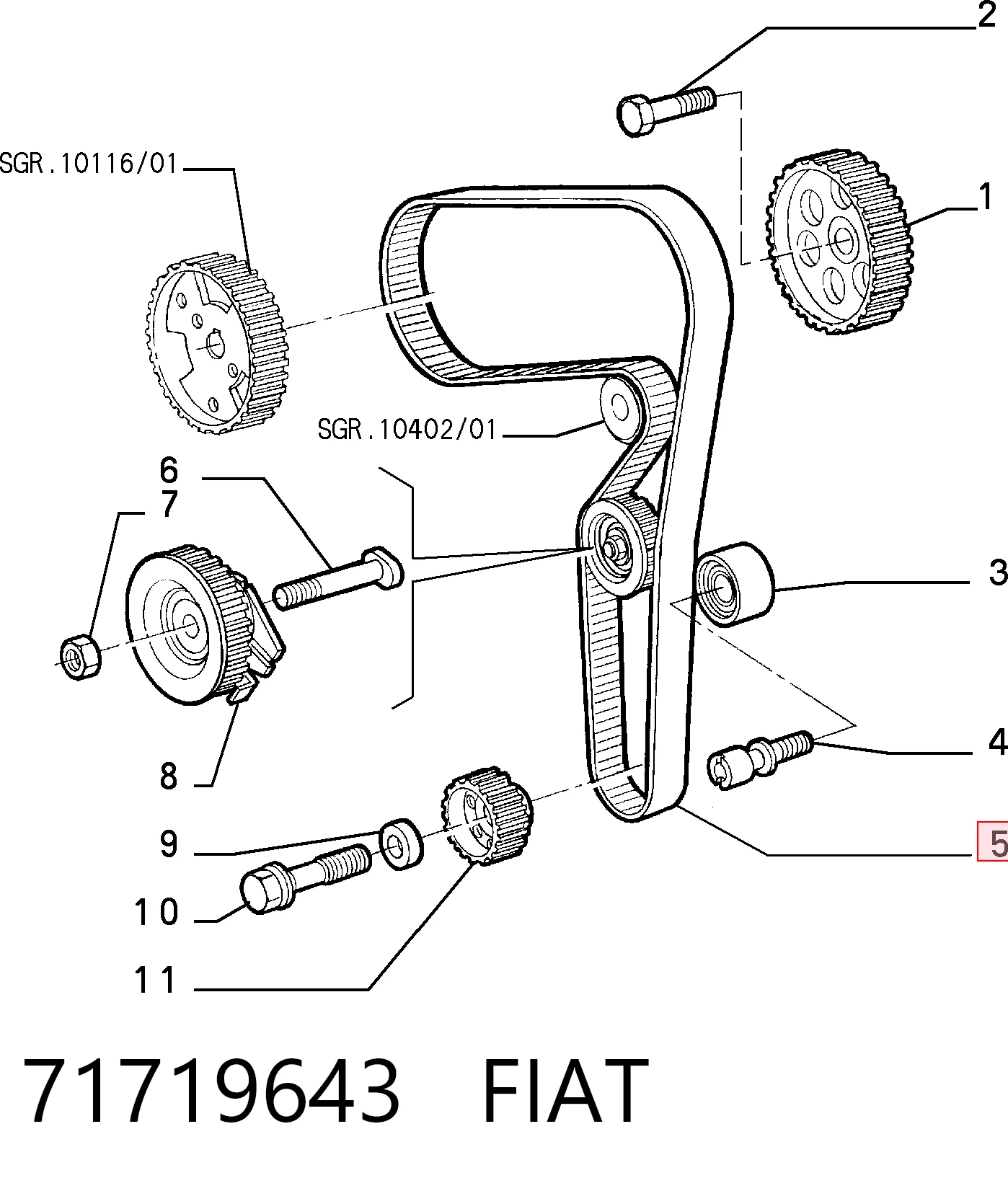 71719643 Fiat/Alfa/Lancia