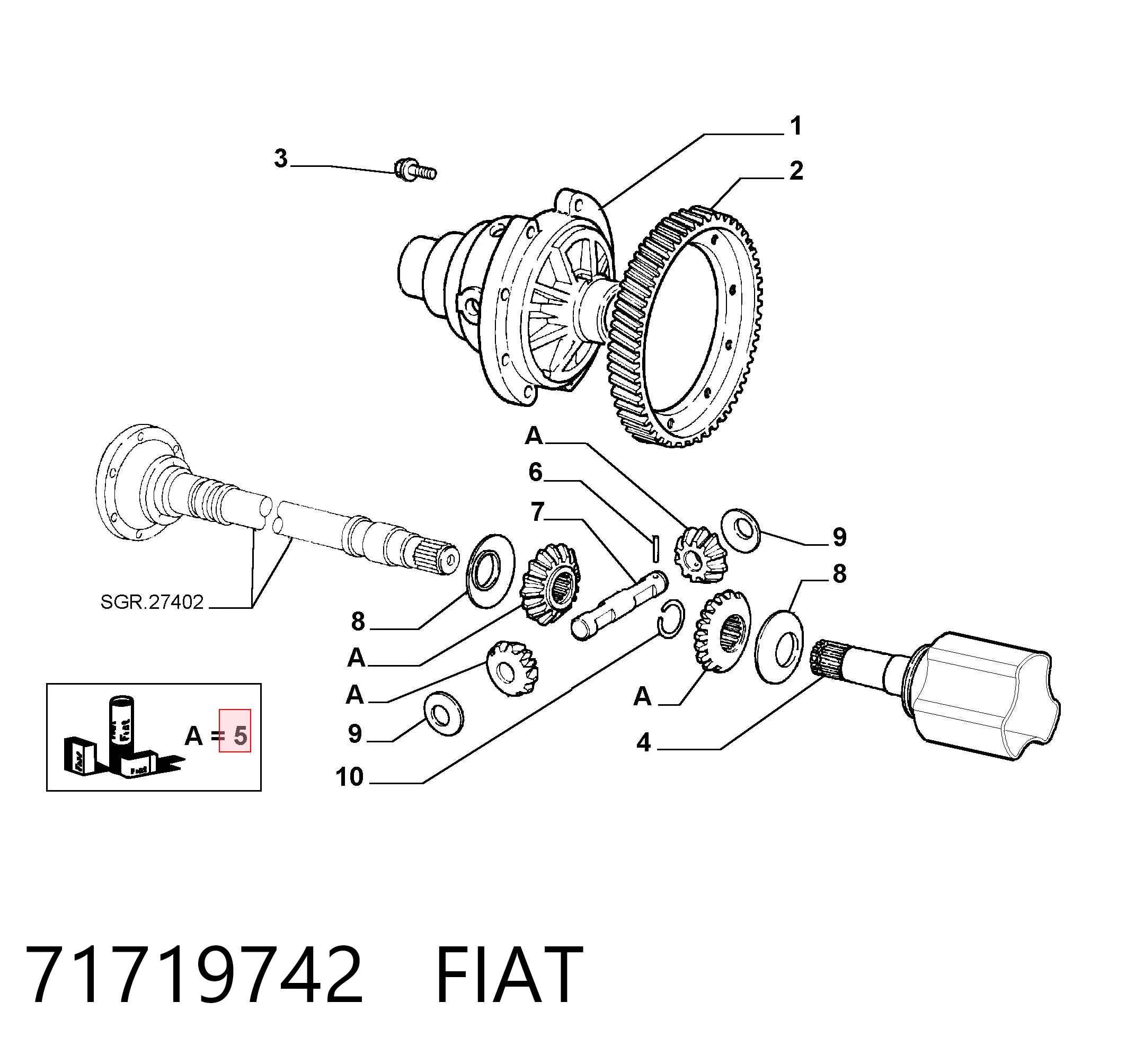 71719742 Fiat/Alfa/Lancia