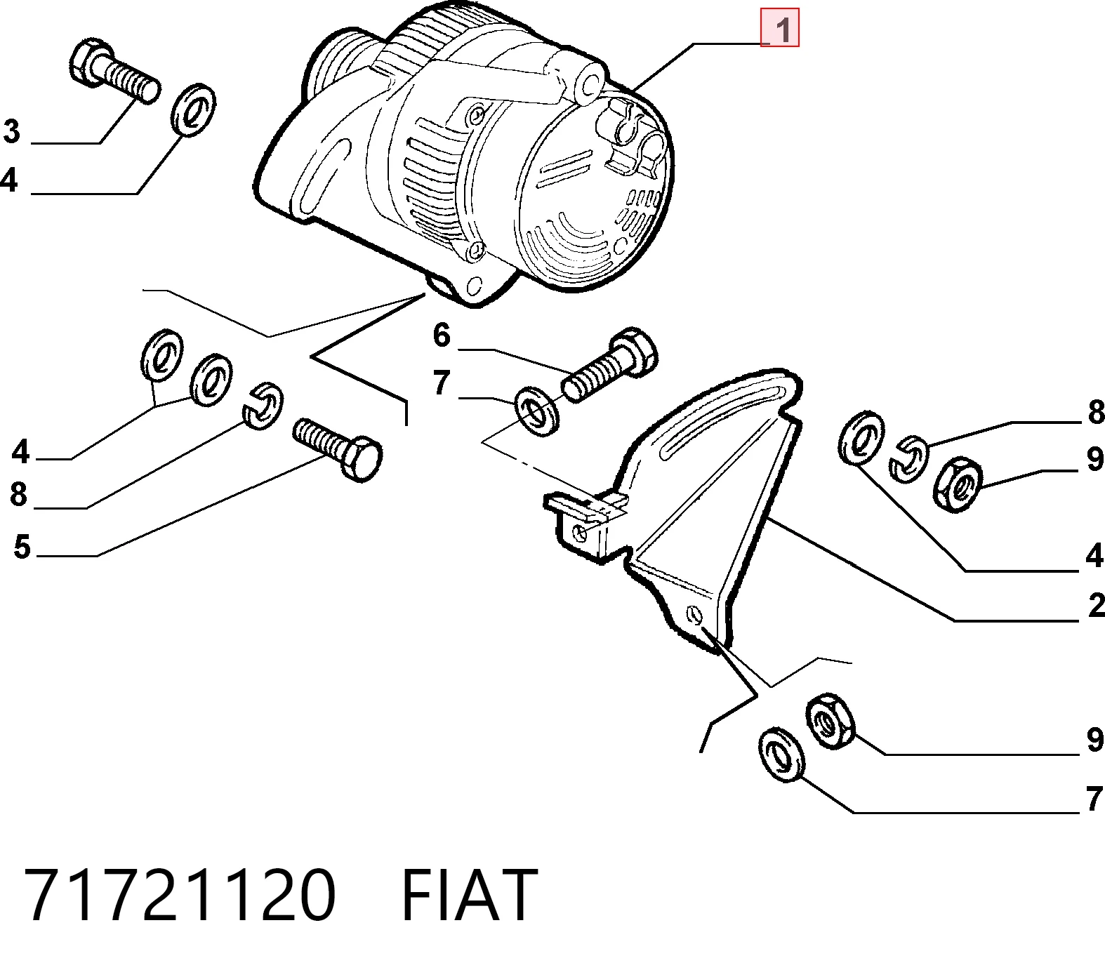 71721120 Fiat/Alfa/Lancia