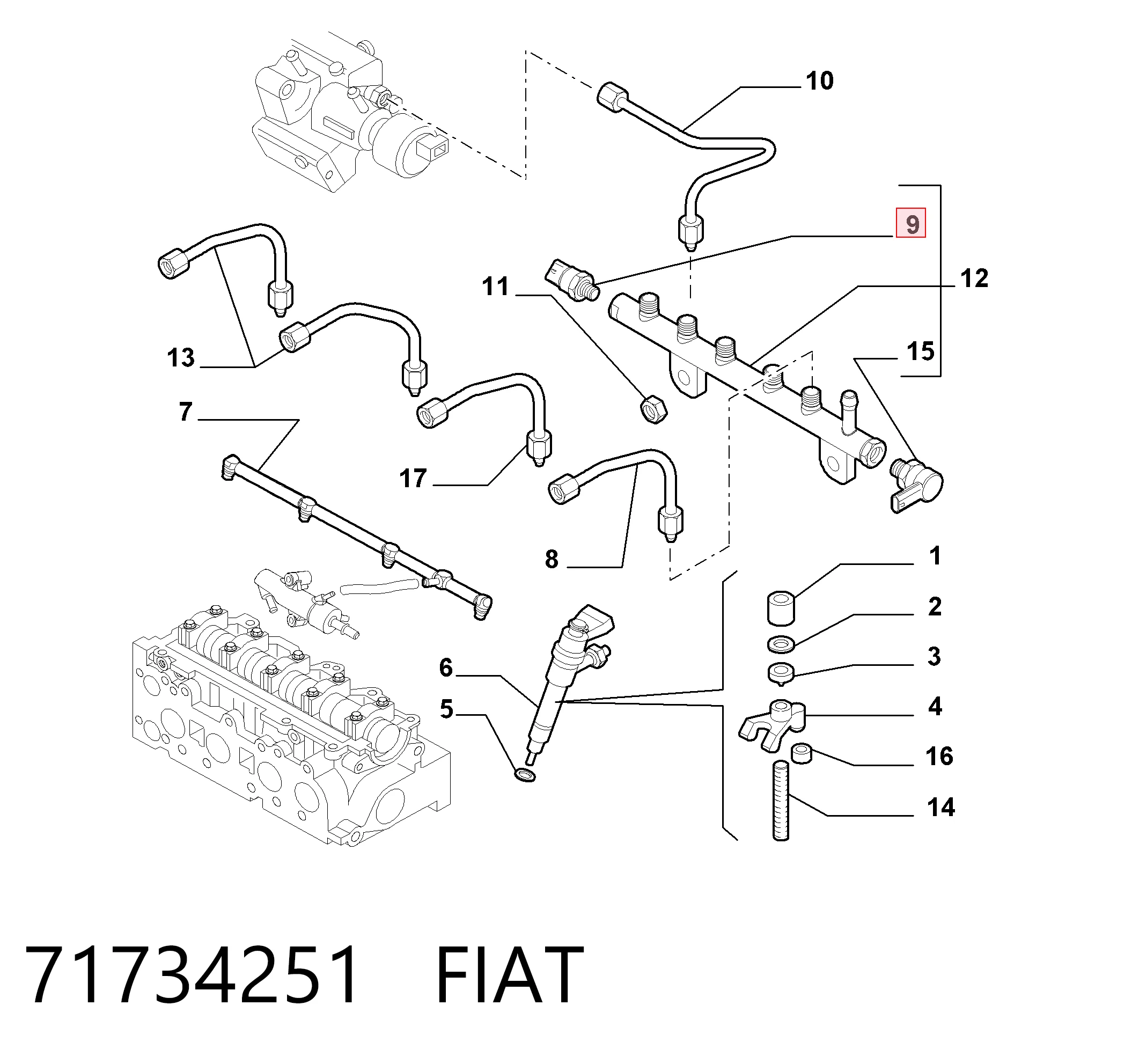 Comprar Sensor de la presión del combustible Corsa  S07