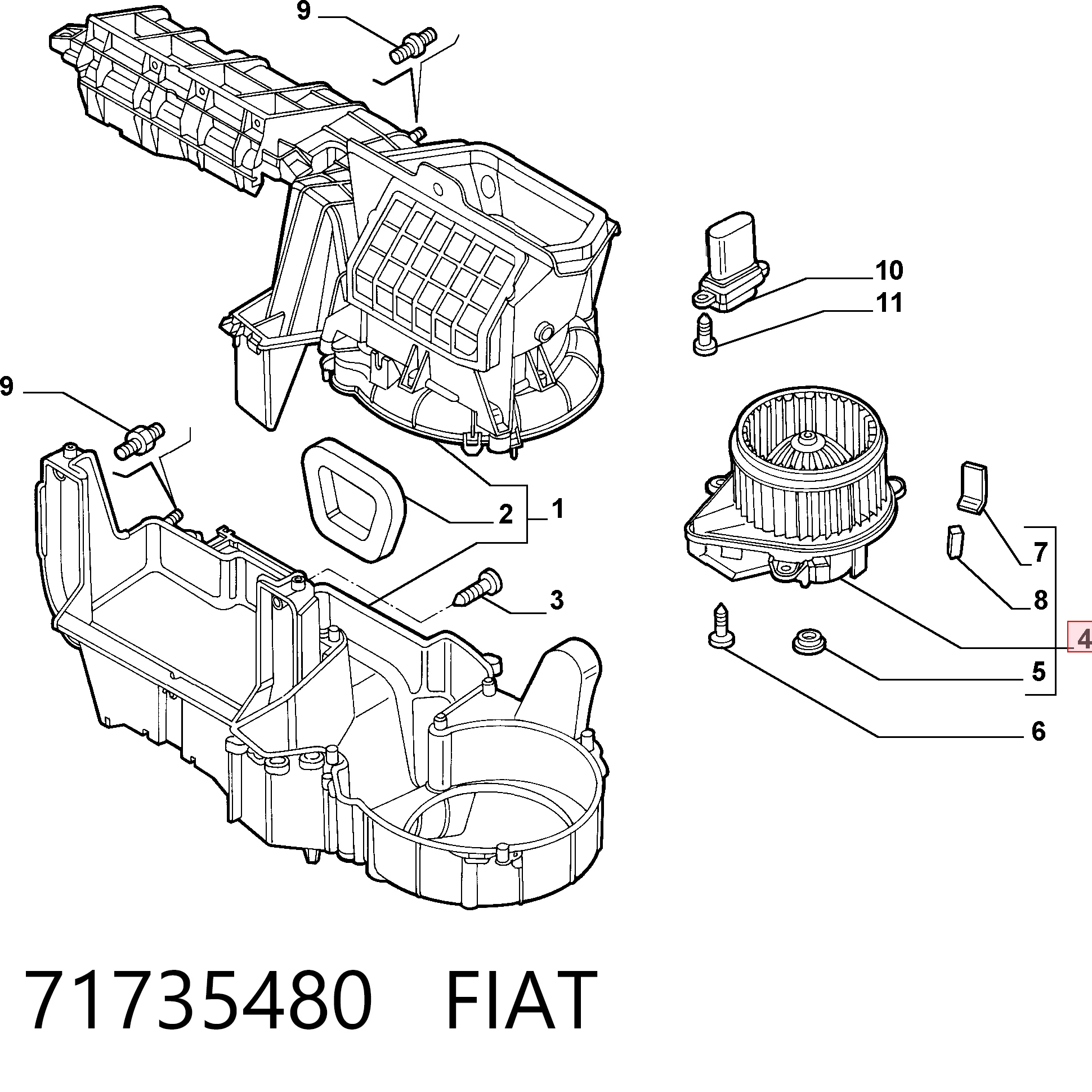 Comprar Motor de calefacción Doblo I 119