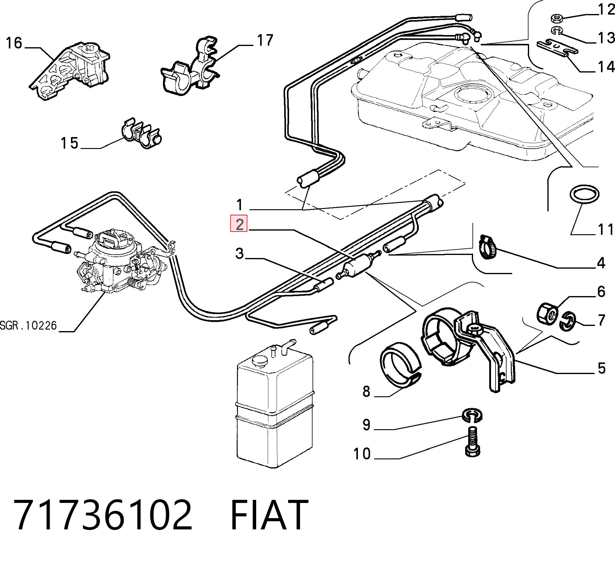71736102 Fiat/Alfa/Lancia