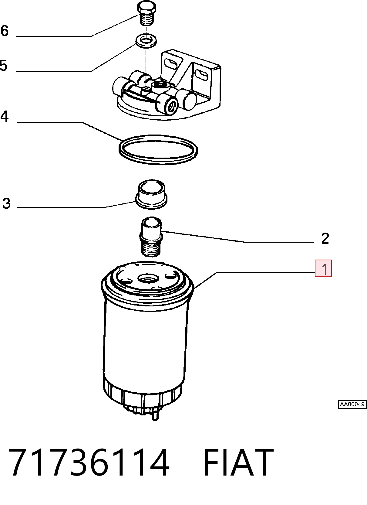 71736114 Fiat/Alfa/Lancia