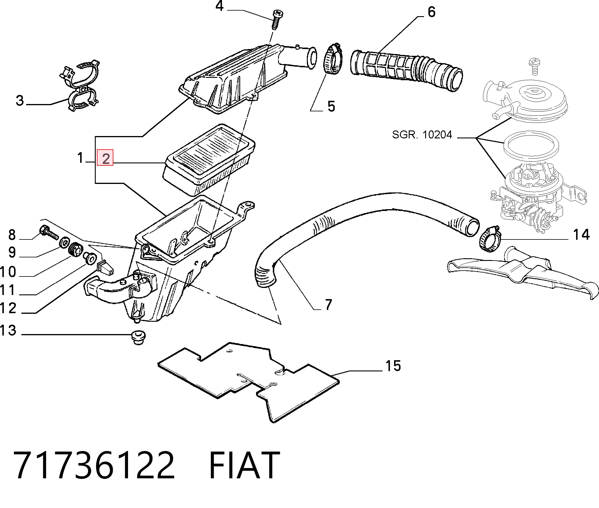 71736122 Fiat/Alfa/Lancia