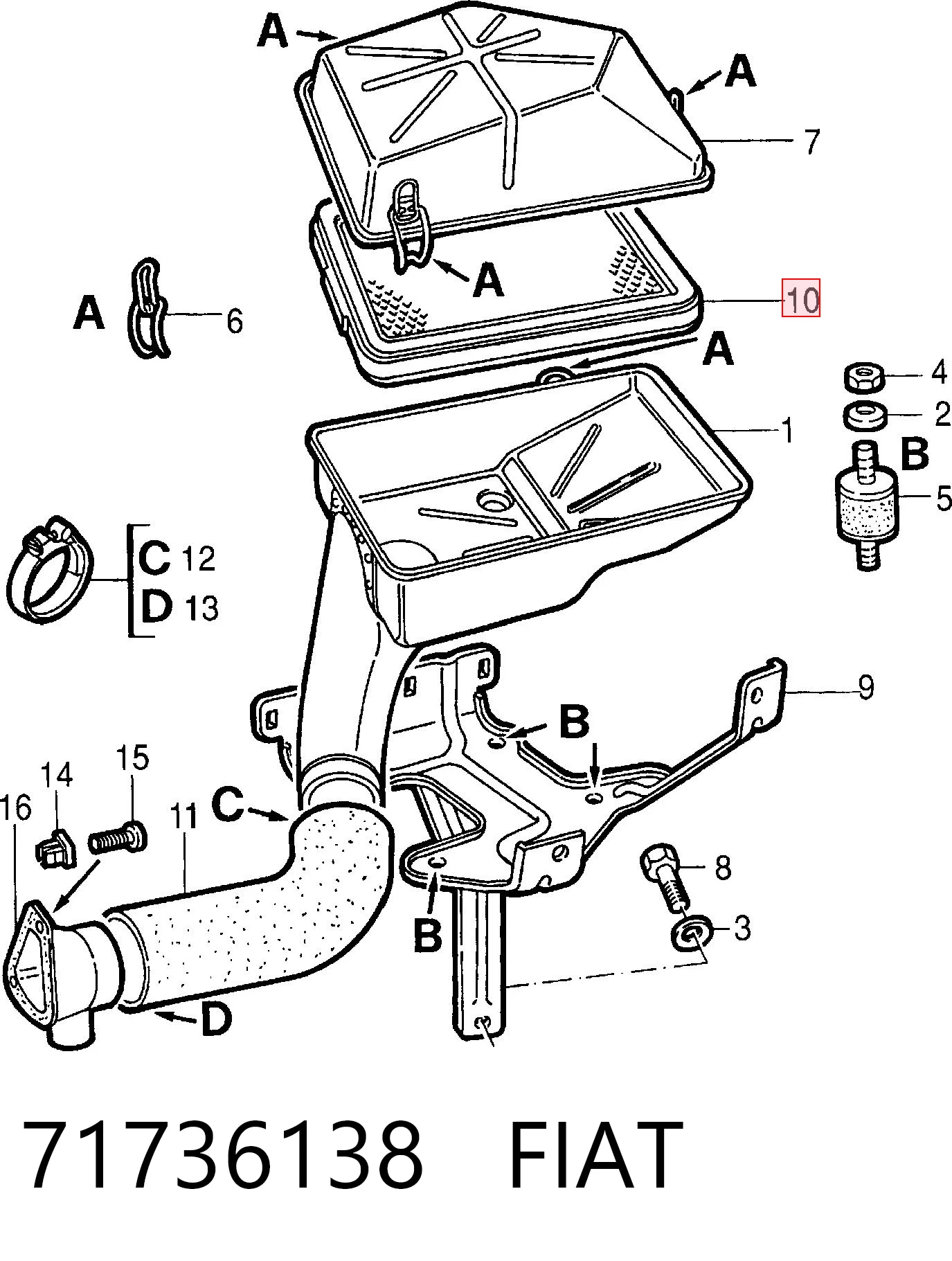 71736138 Fiat/Alfa/Lancia