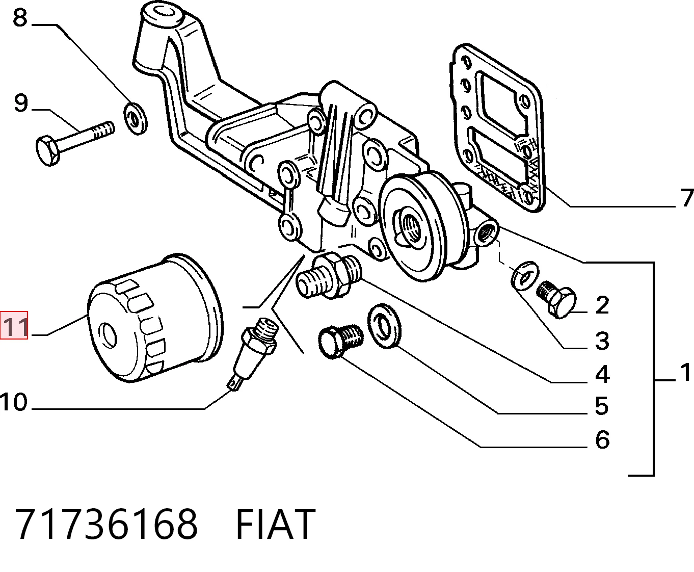 71736168 Fiat/Alfa/Lancia