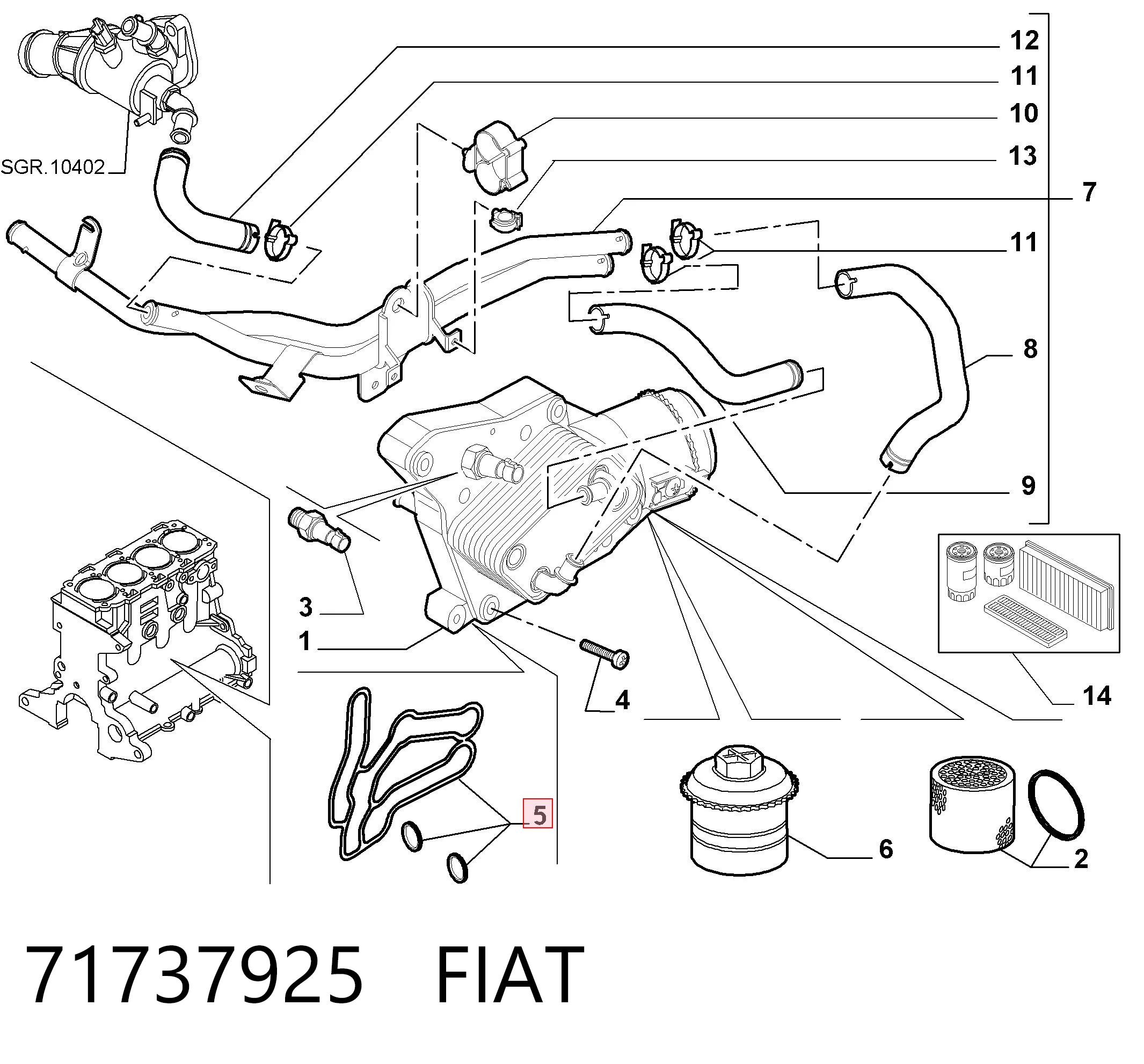 71737925 Fiat/Alfa/Lancia