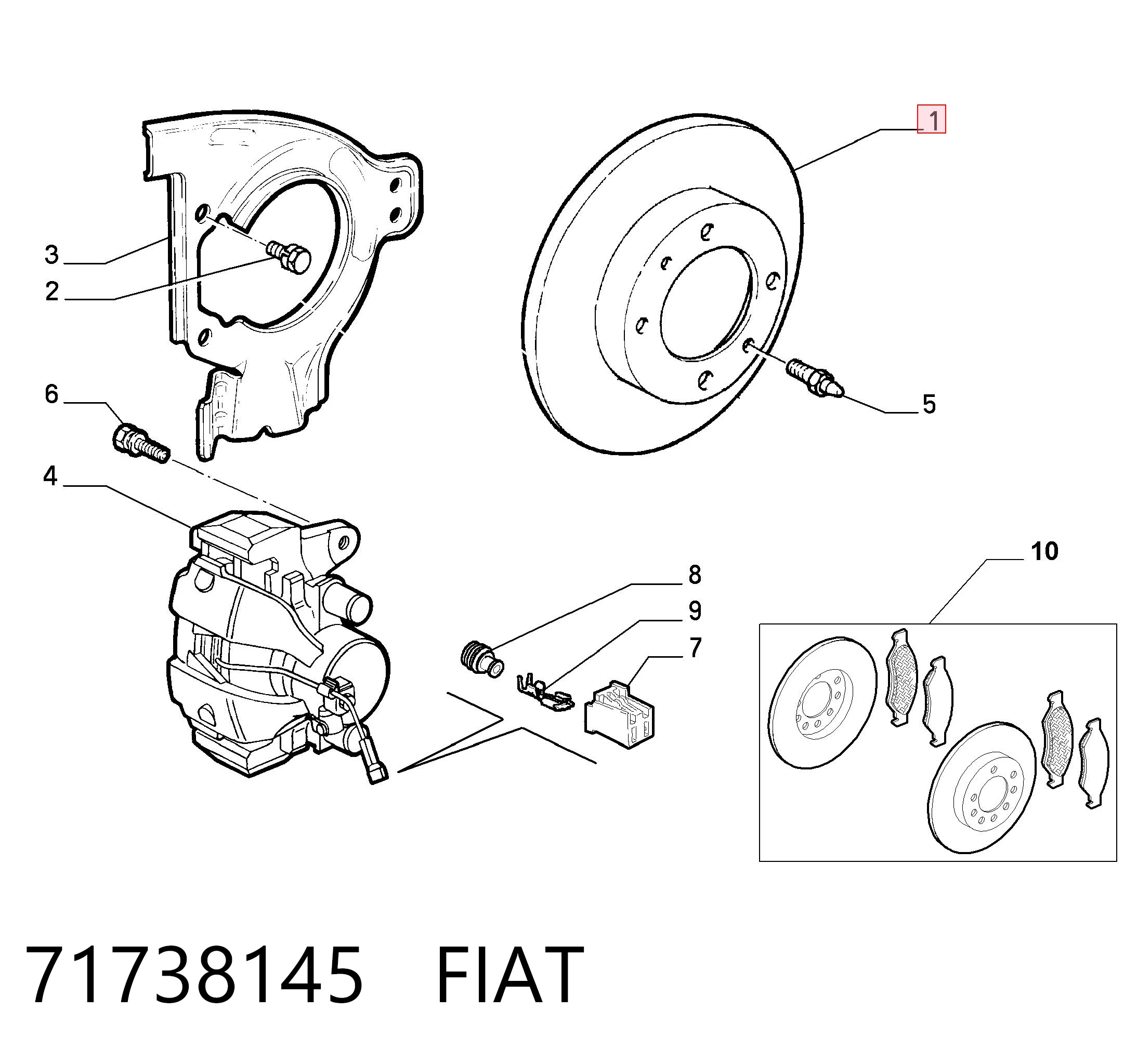 71738145 Fiat/Alfa/Lancia