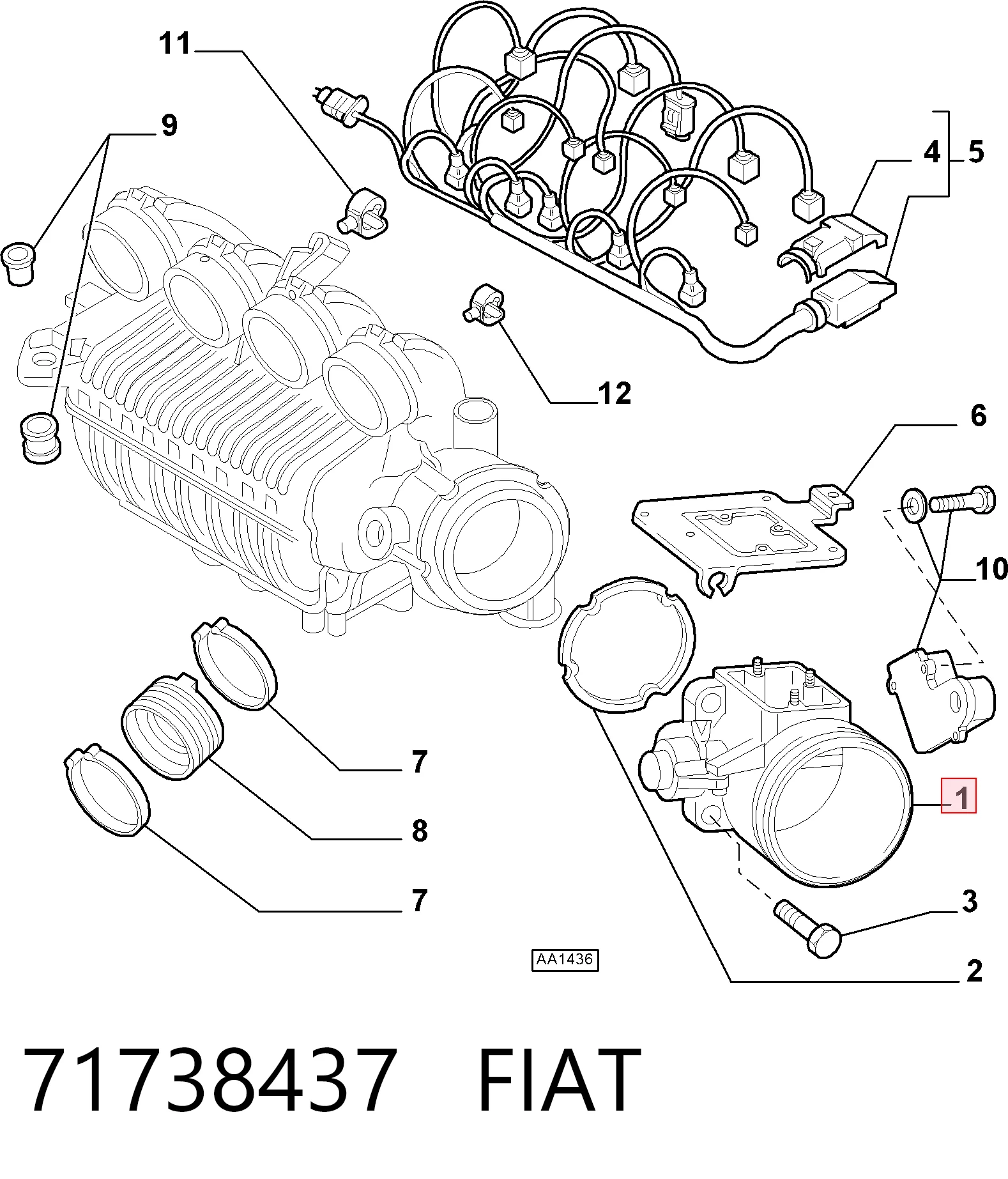 71738437 Fiat/Alfa/Lancia