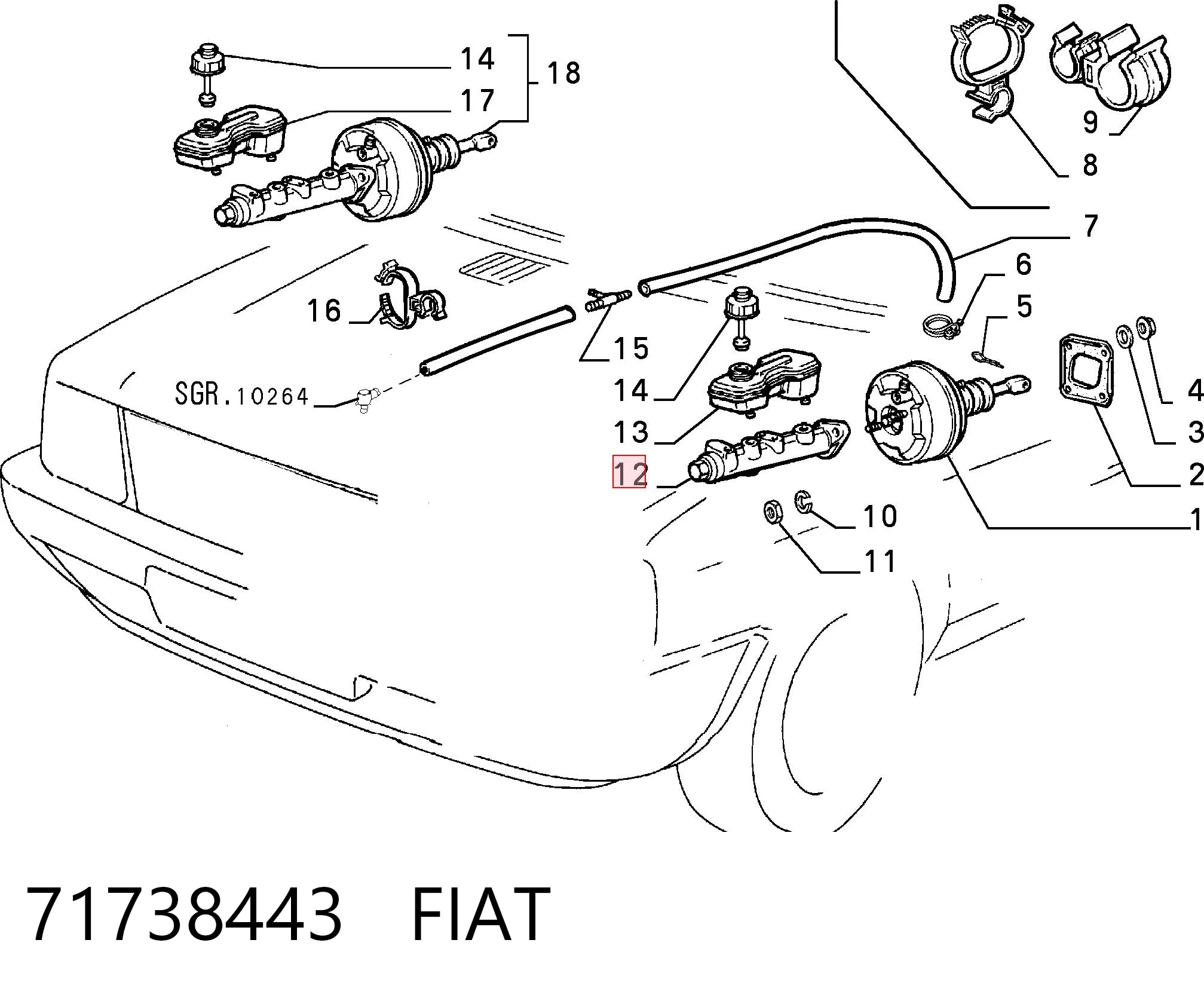 71738443 Fiat/Alfa/Lancia