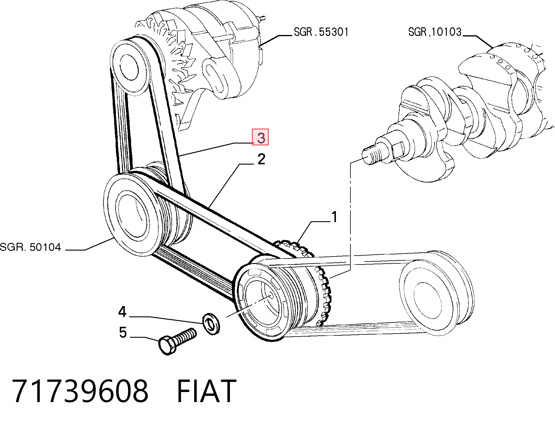 71739608 Fiat/Alfa/Lancia