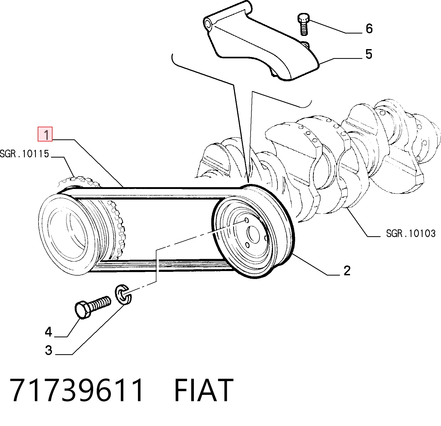 71739611 Fiat/Alfa/Lancia