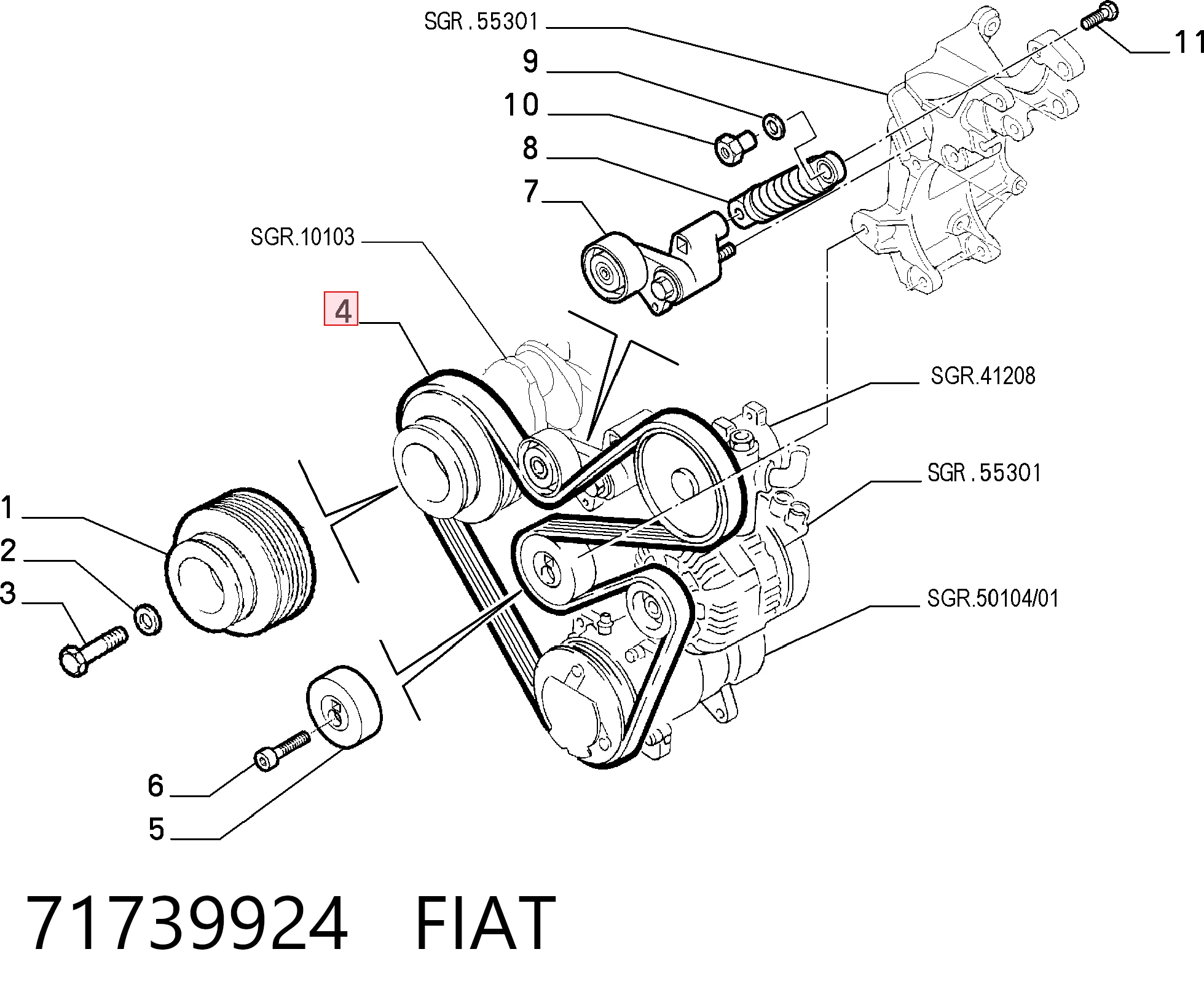 71739924 Fiat/Alfa/Lancia