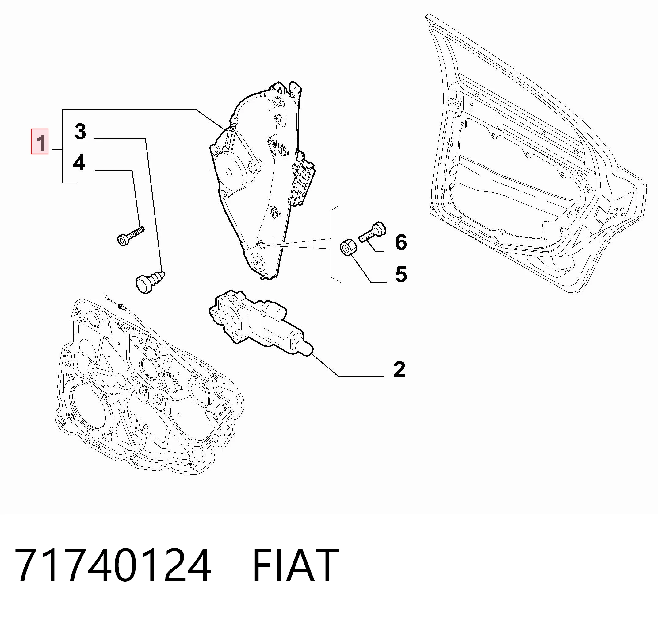 71740124 Fiat/Alfa/Lancia