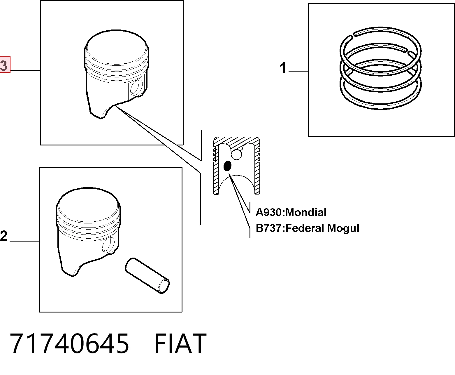 71740645 Fiat/Alfa/Lancia