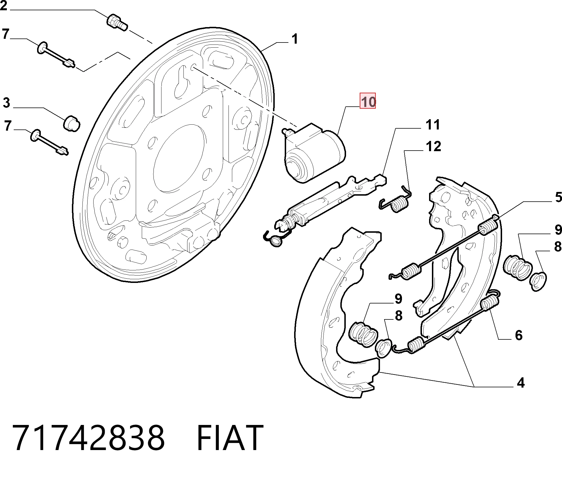 71742838 Fiat/Alfa/Lancia