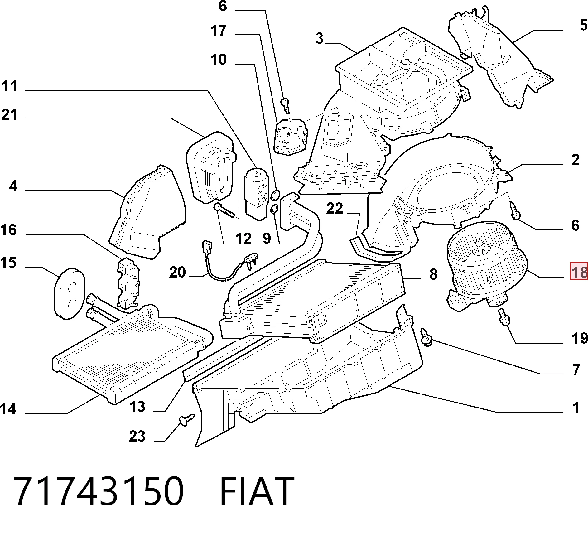 71743150 Fiat/Alfa/Lancia