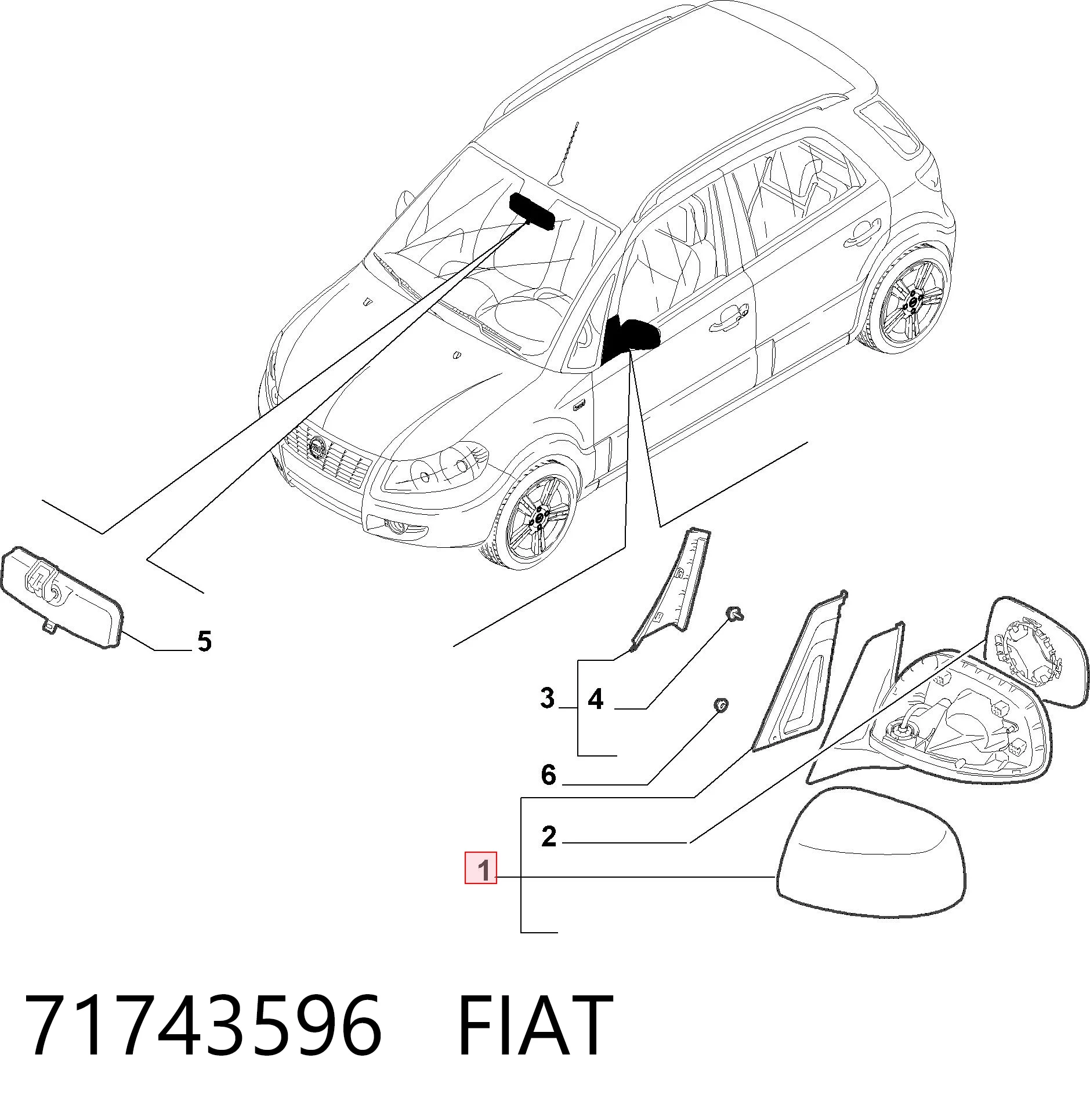 Comprar Retrovisor izquierdo SX4  GY