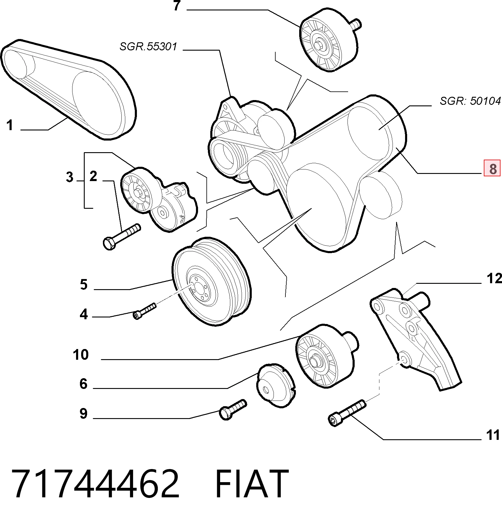 71744462 Fiat/Alfa/Lancia
