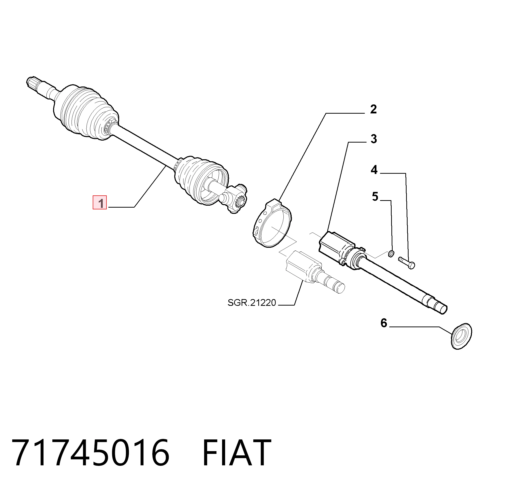 71745016 Fiat/Alfa/Lancia