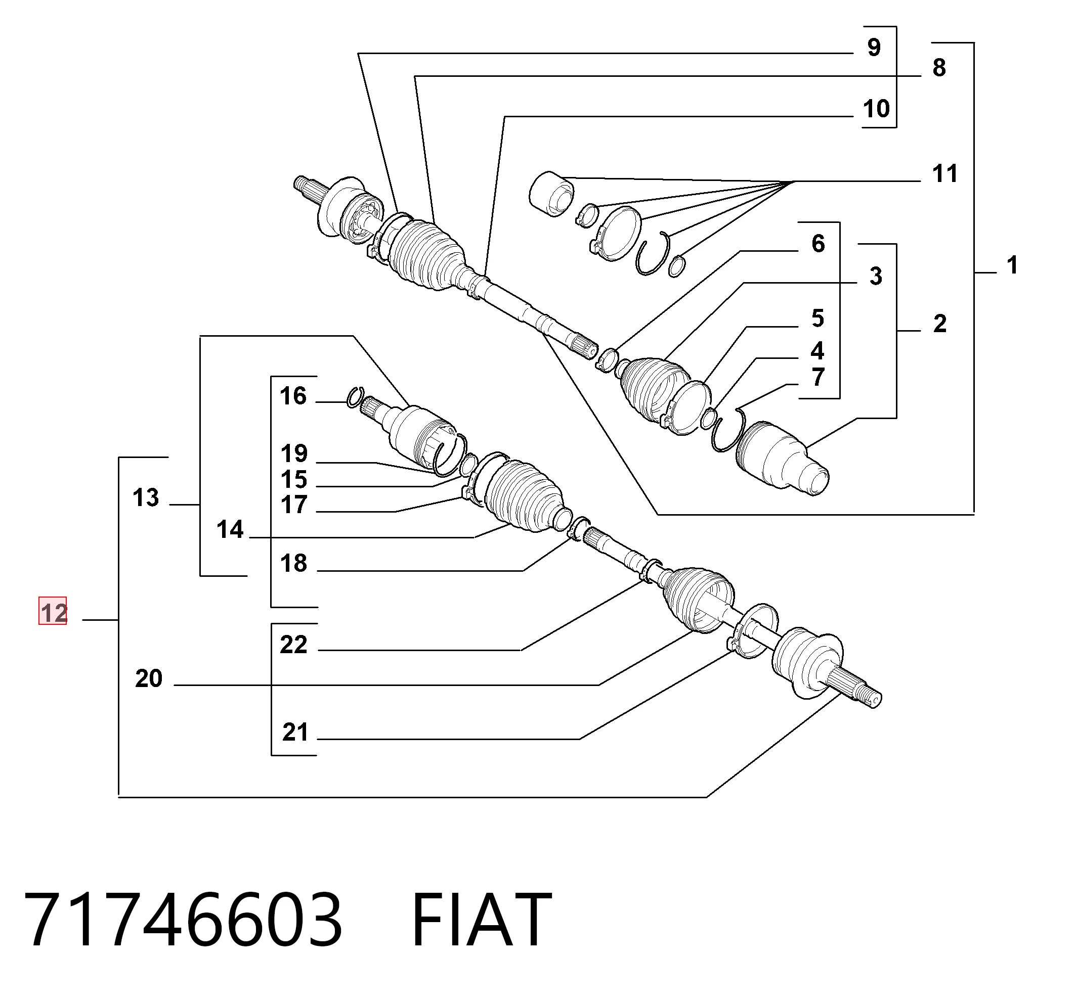 Junta homocinetica para Suzuki Vitara LY