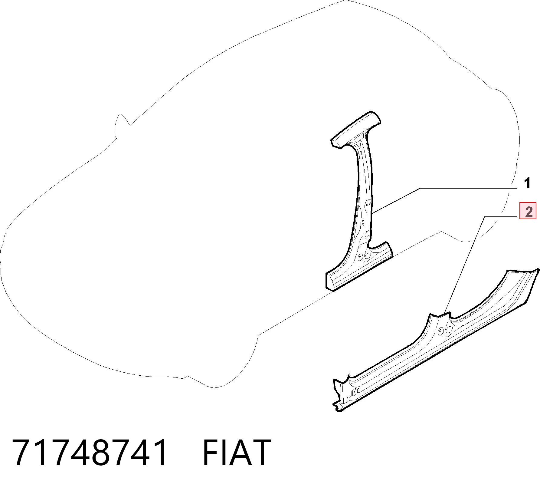 Comprar Umbral exterior izquierdo Fiat Bravo II 198 a bajo precio