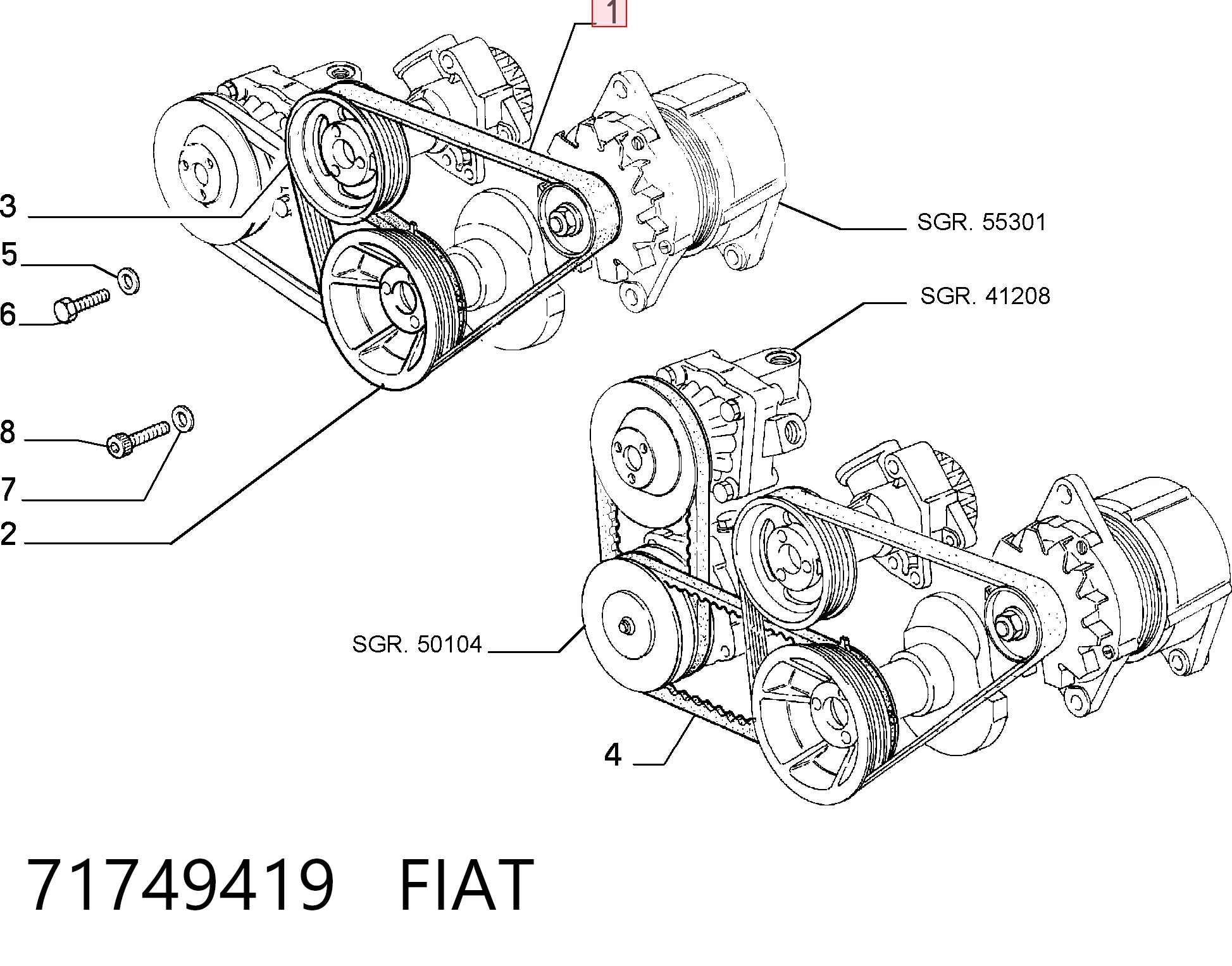 71749419 Fiat/Alfa/Lancia