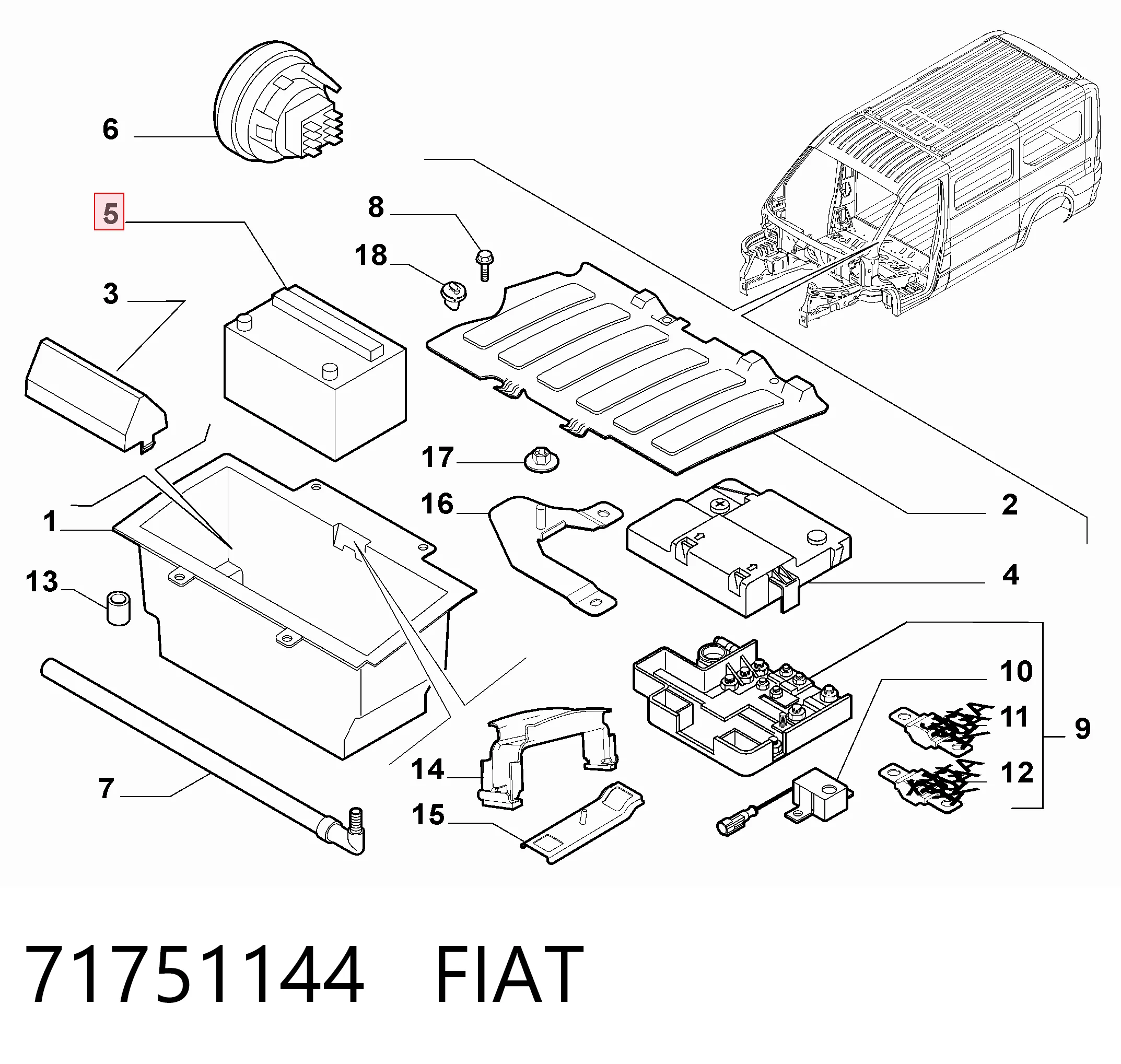 71751144 Fiat/Alfa/Lancia