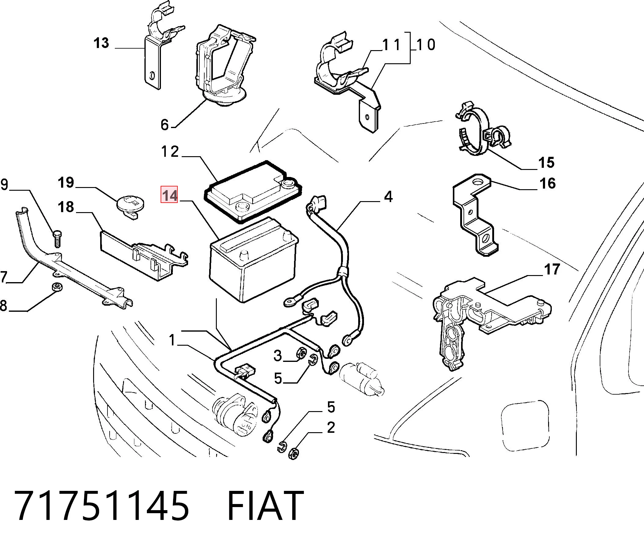71751145 Fiat/Alfa/Lancia