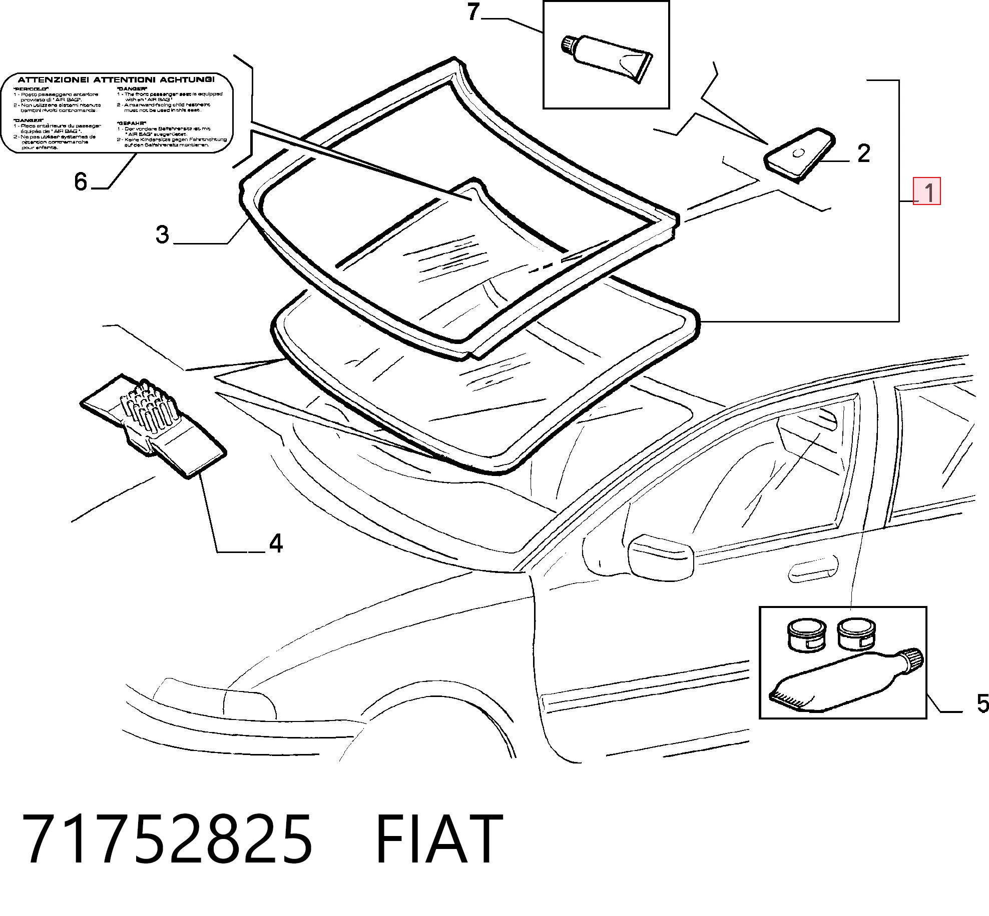 Cristal parabrisas Fiat Punto I hatchback (176) (1993 - 1999) precio, desde 99,45 EUR