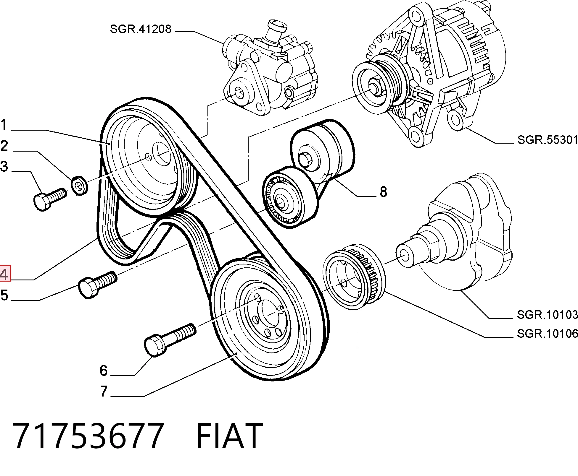 71753677 Fiat/Alfa/Lancia