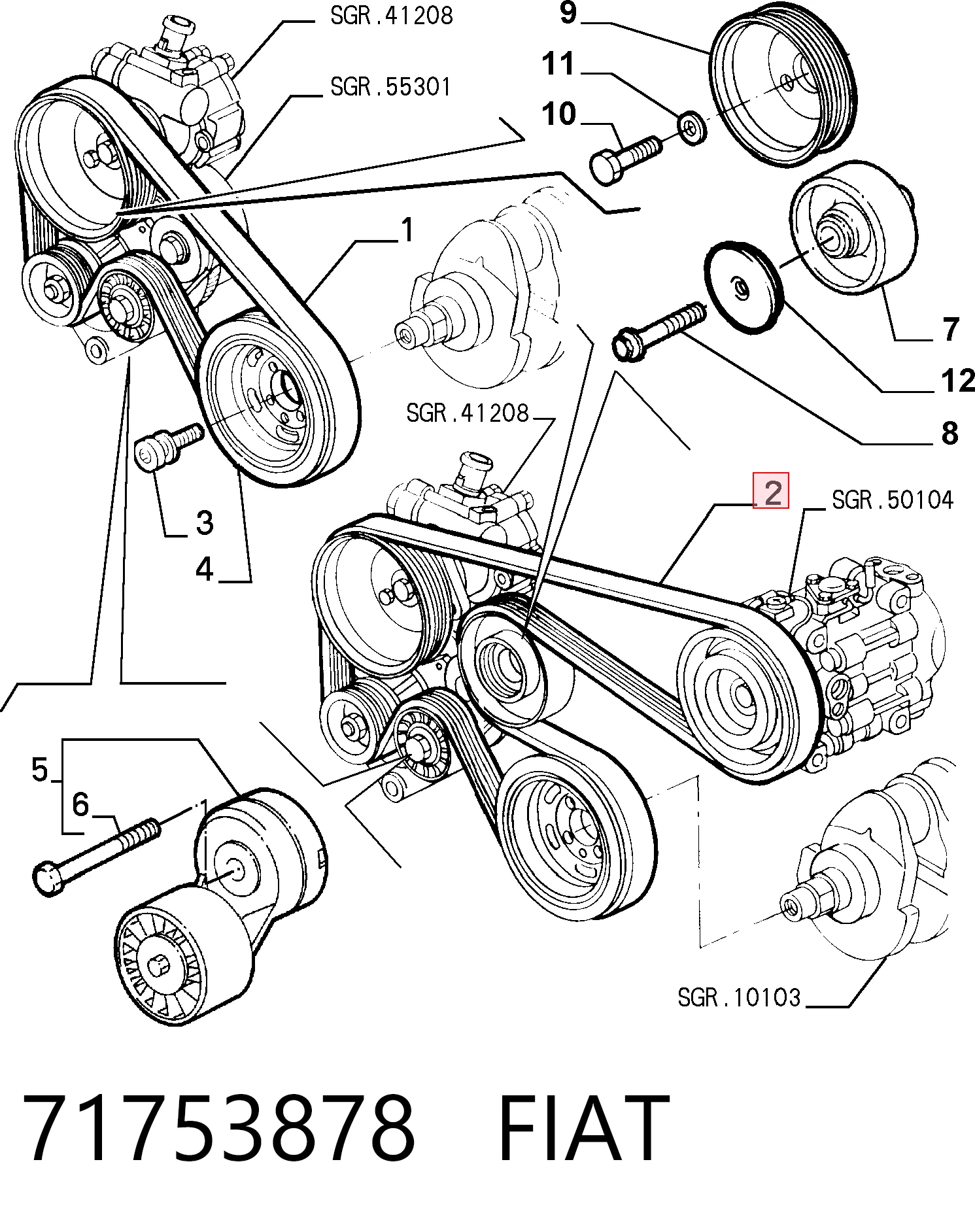 71753878 Fiat/Alfa/Lancia