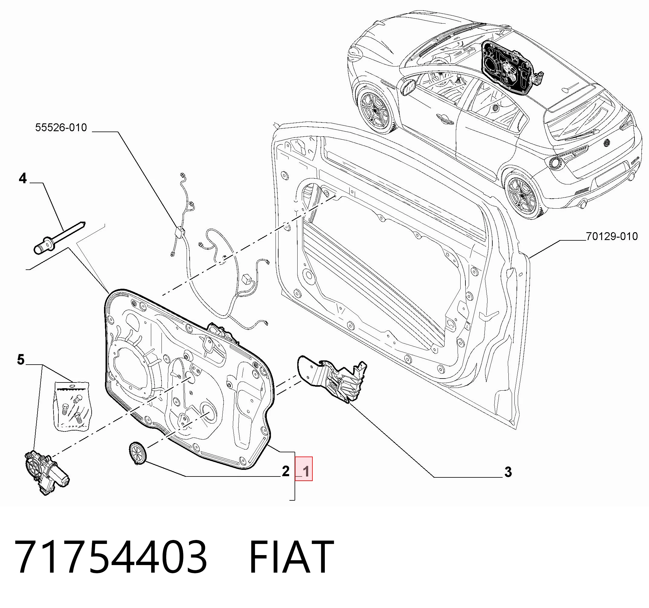 Comprar Mecanismo de elevalunas de la puerta delantera derecha Alfa Romeo Giulietta 940 a bajo precio