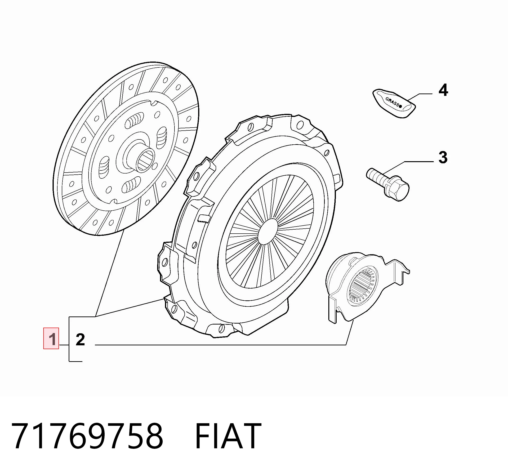 Embrague motor Fiat Panda II (2003-2013)