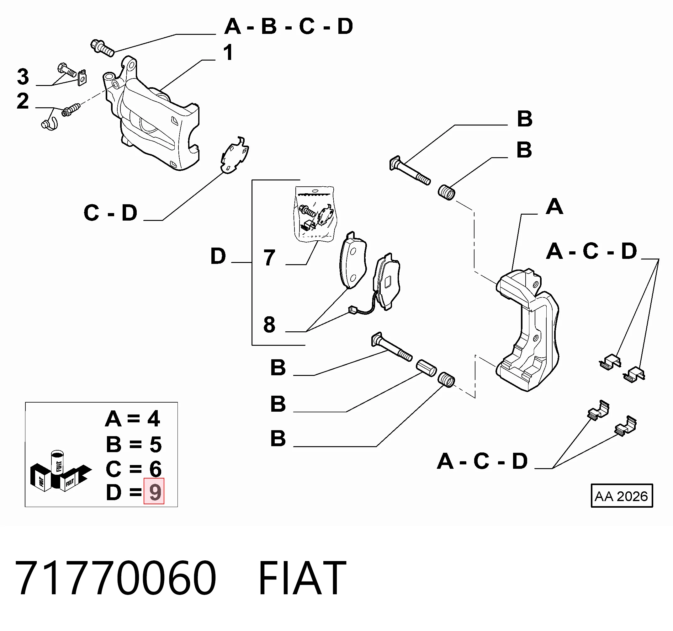 71770060 Fiat/Alfa/Lancia