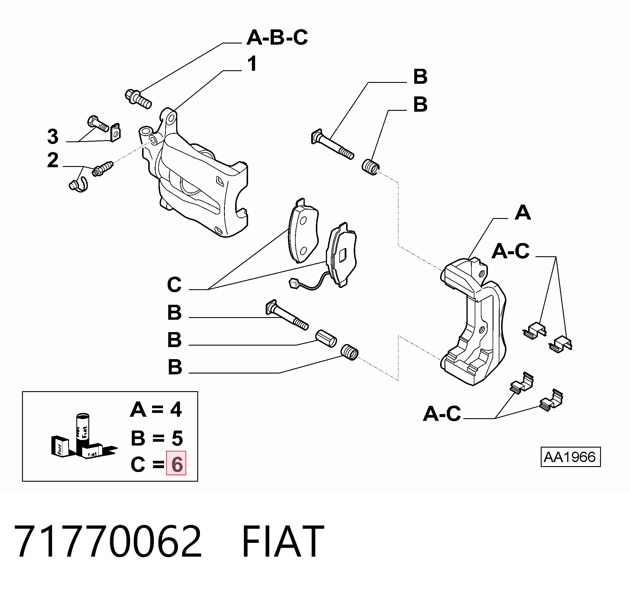 Juego de pastillas de freno Alfa Romeo Mito  (955)