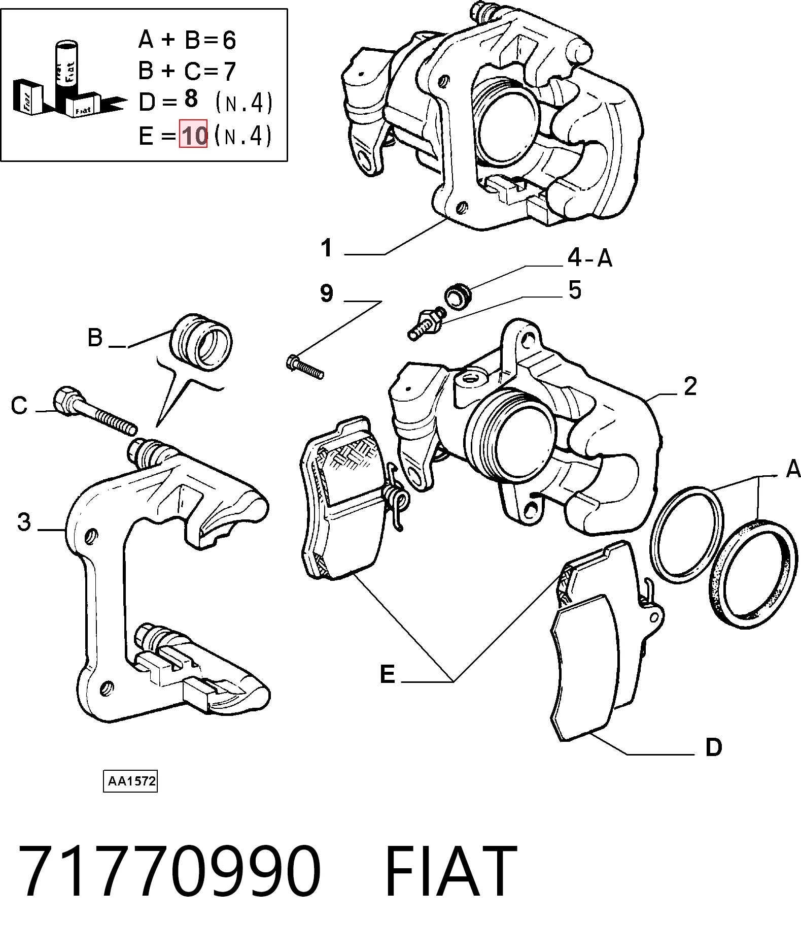 71770990 Fiat/Alfa/Lancia