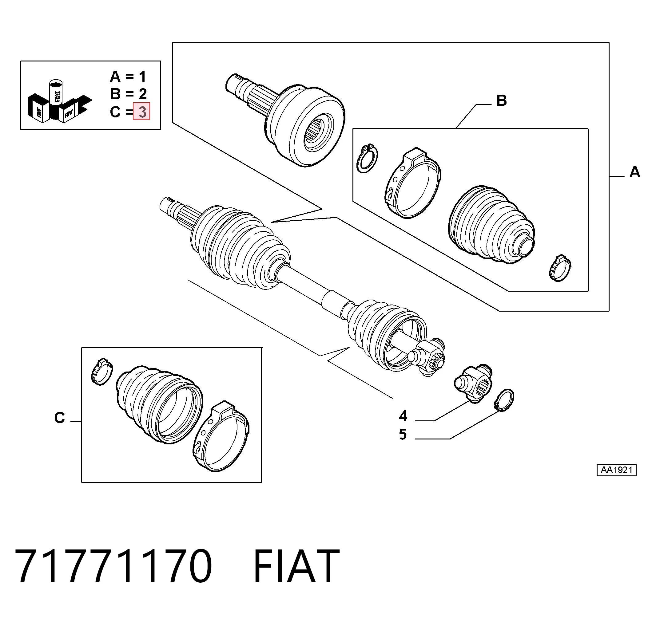 71771170 Fiat/Alfa/Lancia