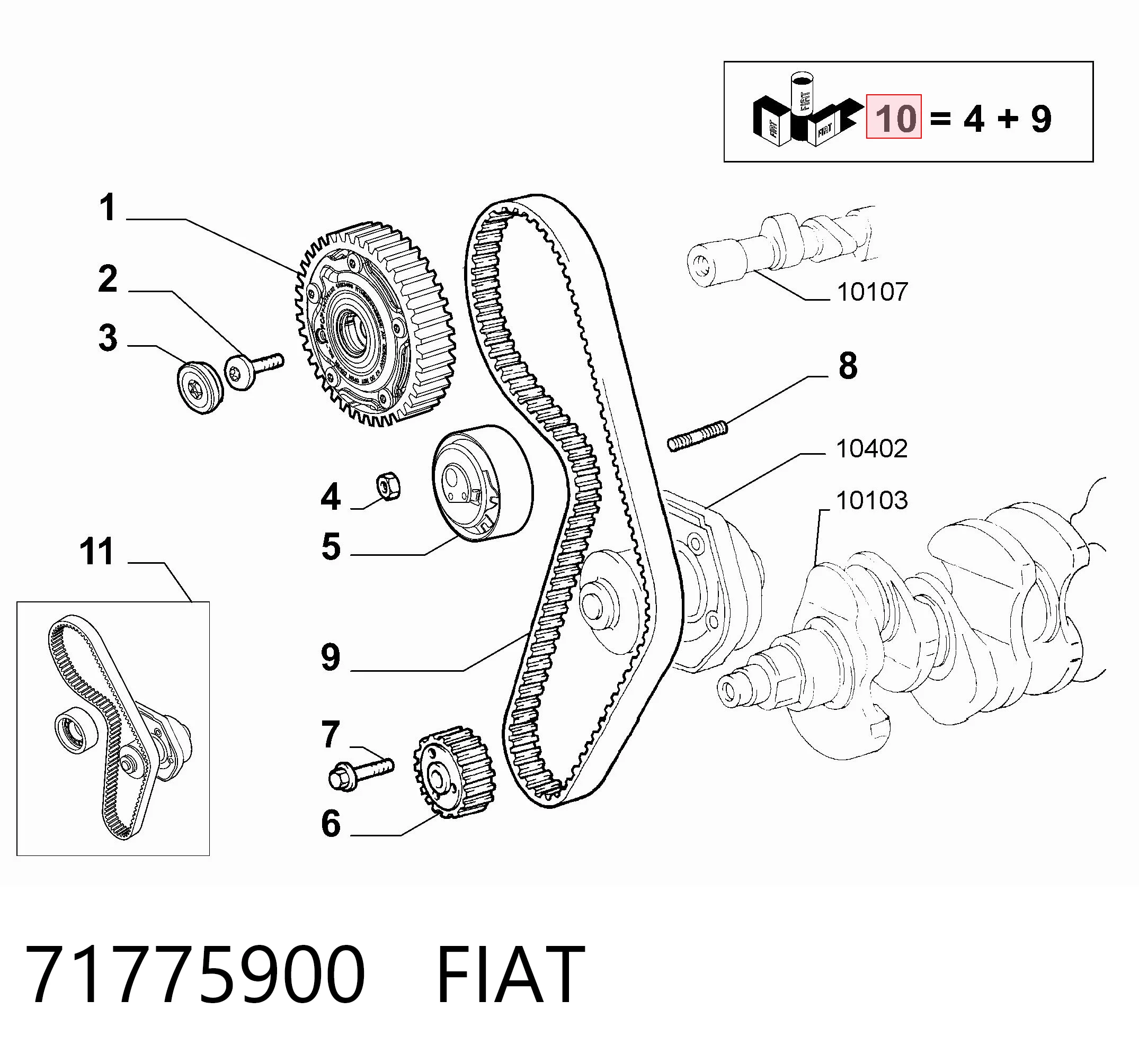 Comprar Kit de correa de distribución Palio  178DX