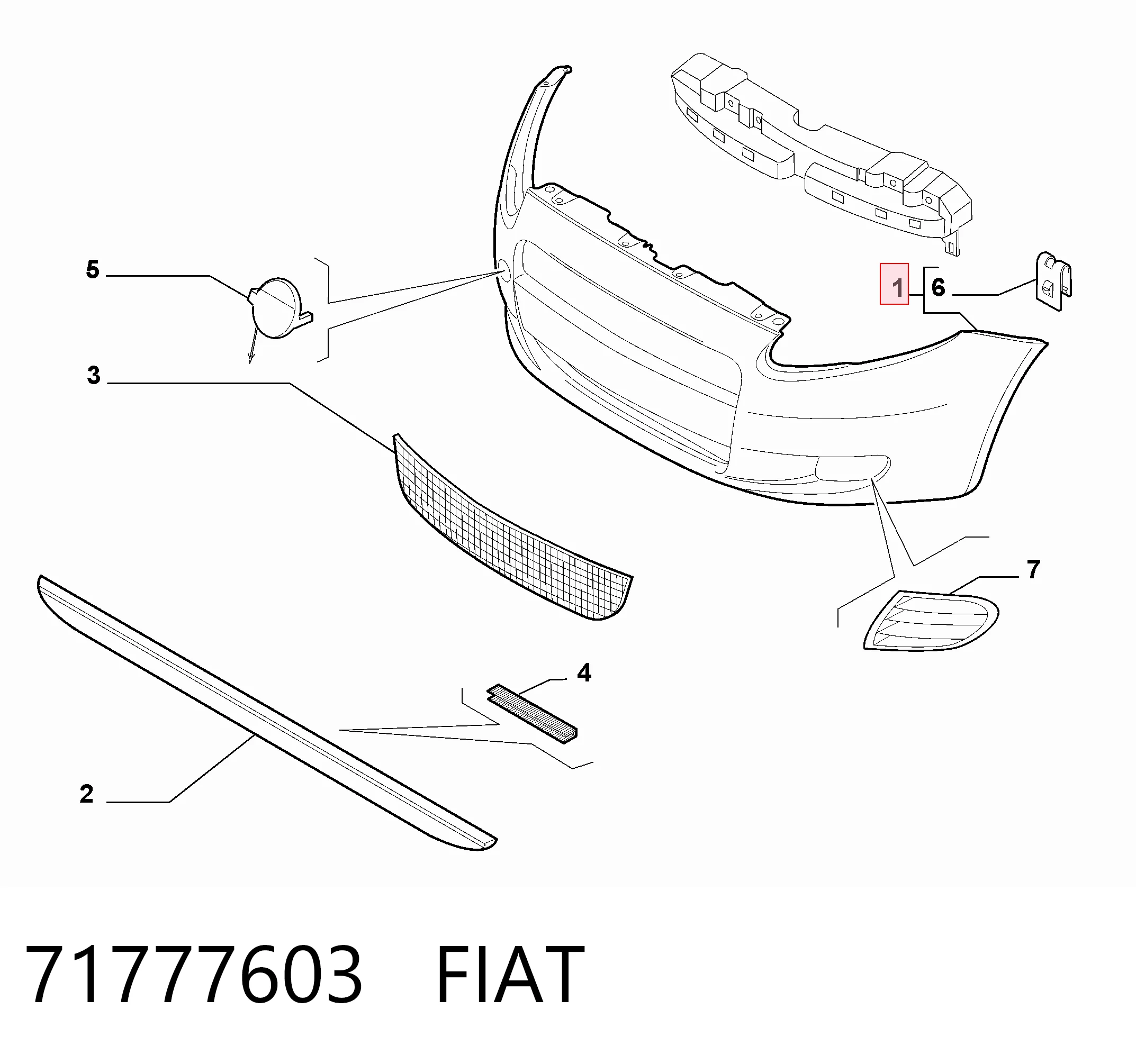 Parachoques para Fiat Punto  (199)