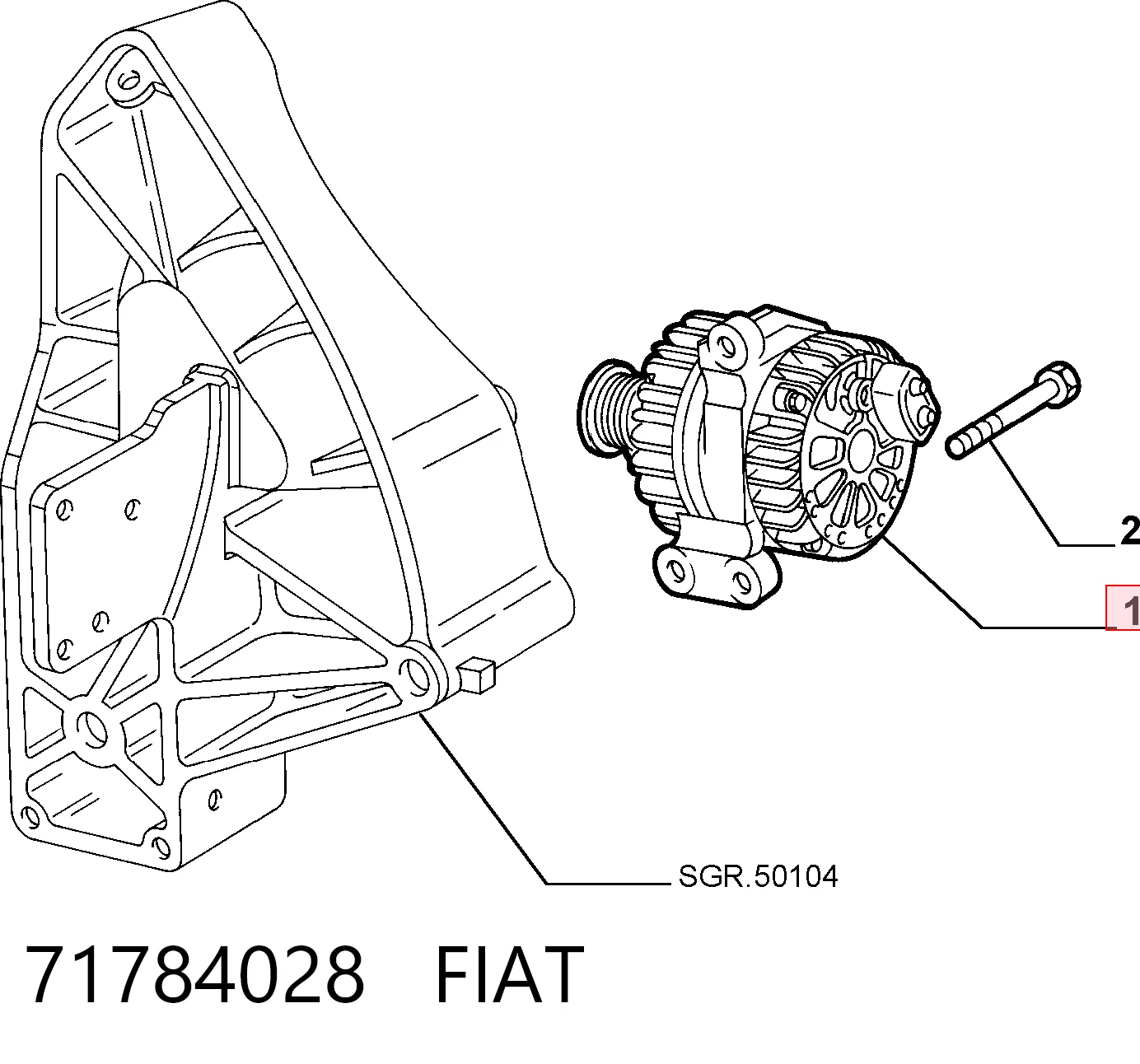 Generador para Fiat Palio  (178BX)