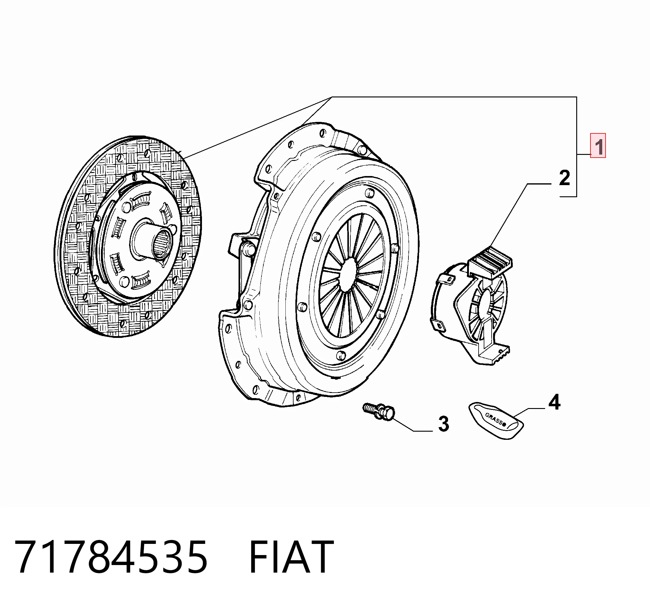 Kit completo de embrague Fiat 500  (312)