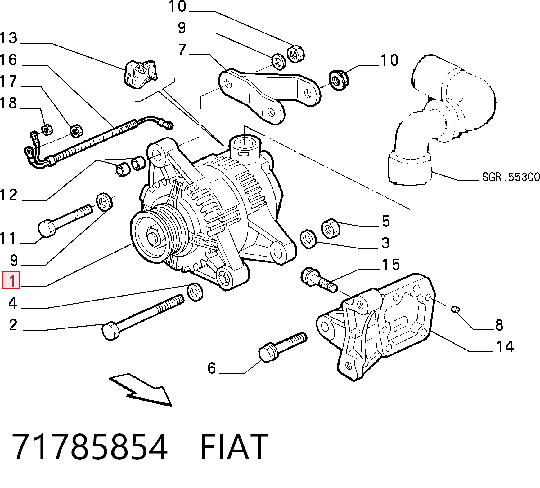 71785854 Fiat/Alfa/Lancia
