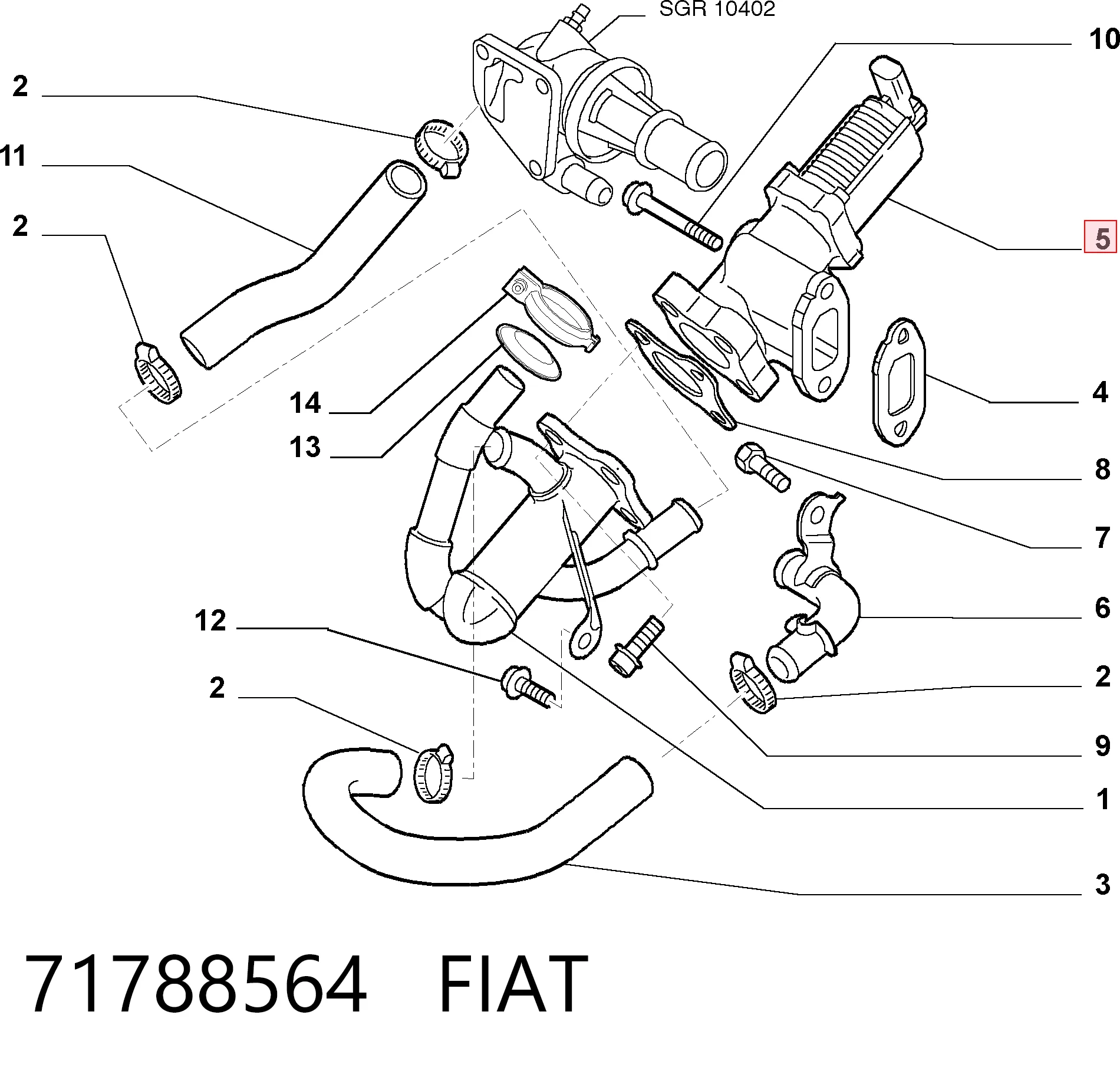 71788564 Fiat/Alfa/Lancia