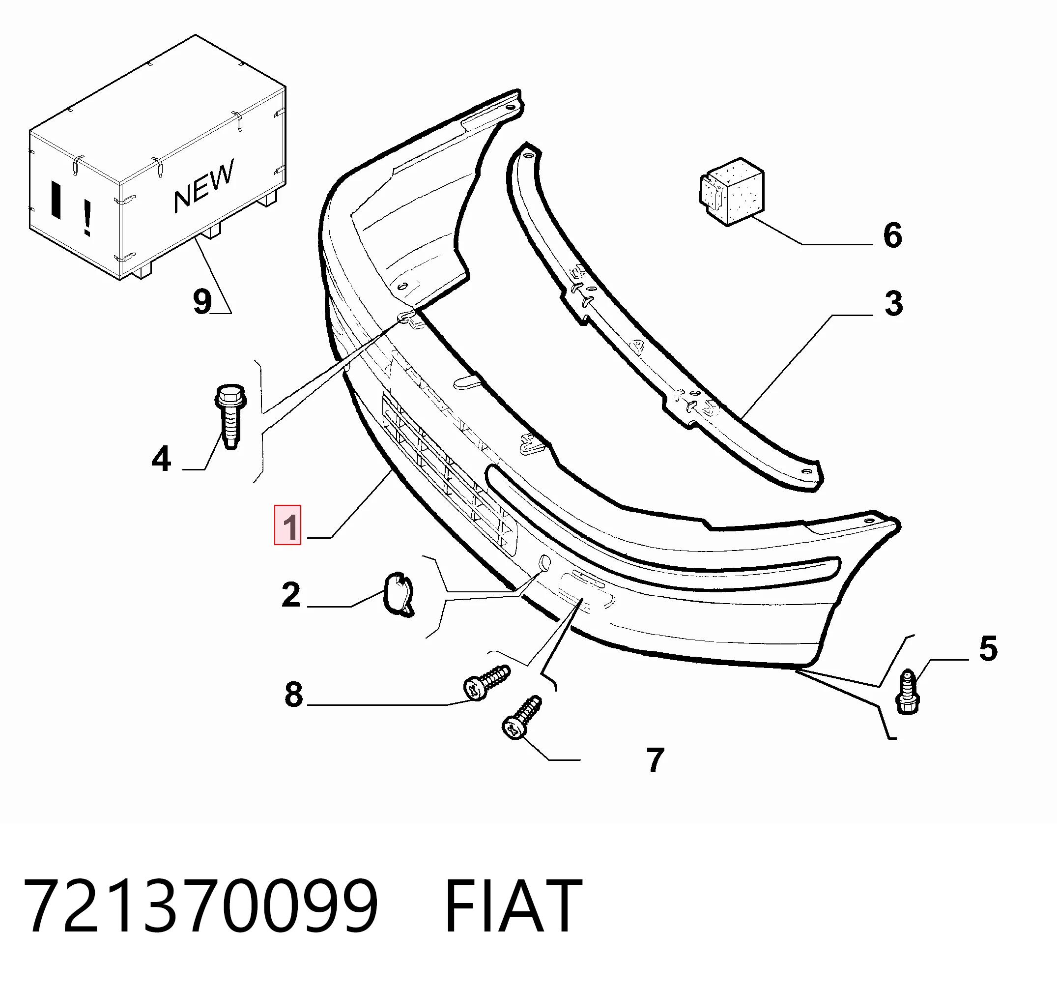 Comprar Paragolpes Fiat Punto  176L