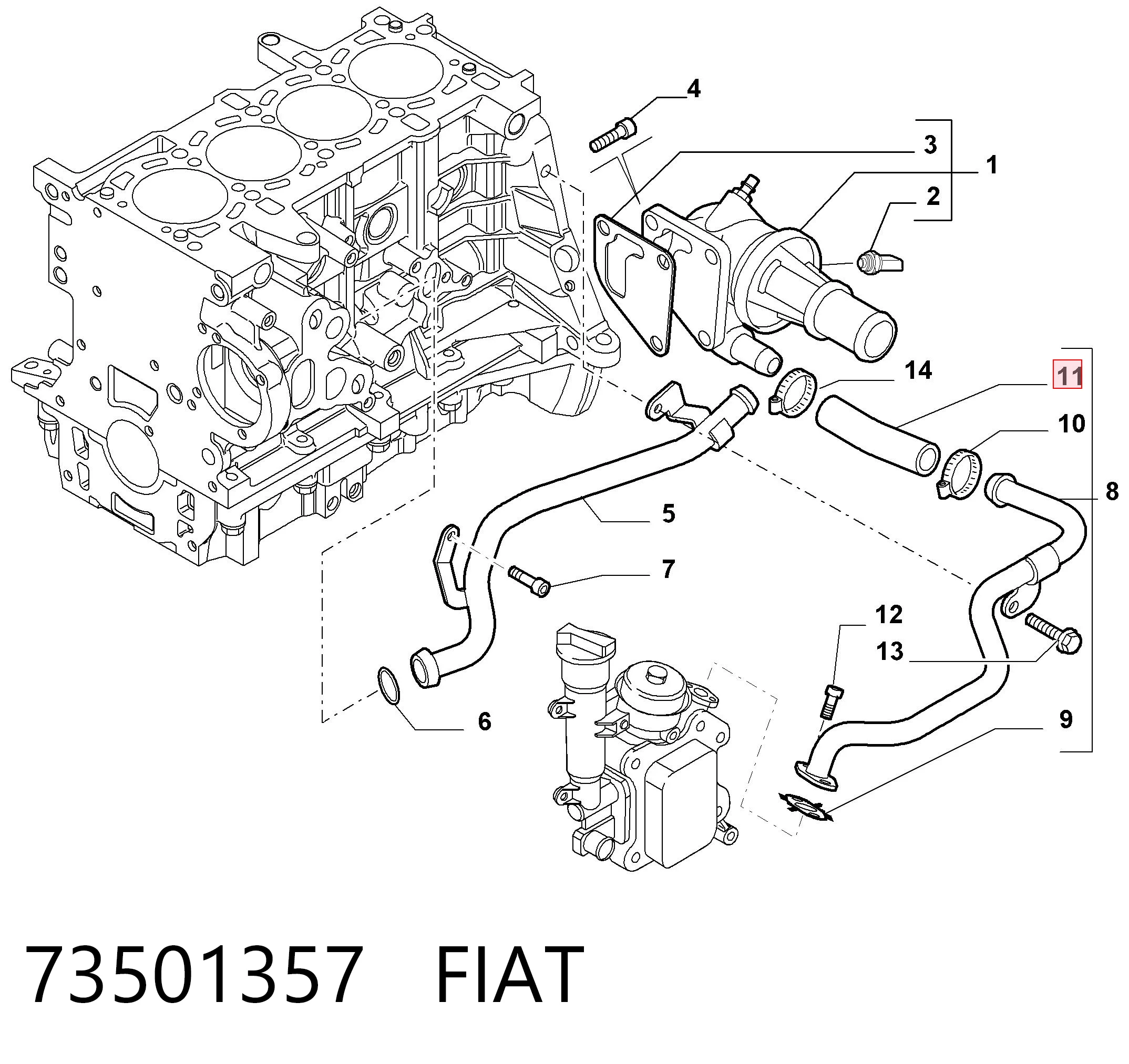 73501357 Fiat/Alfa/Lancia