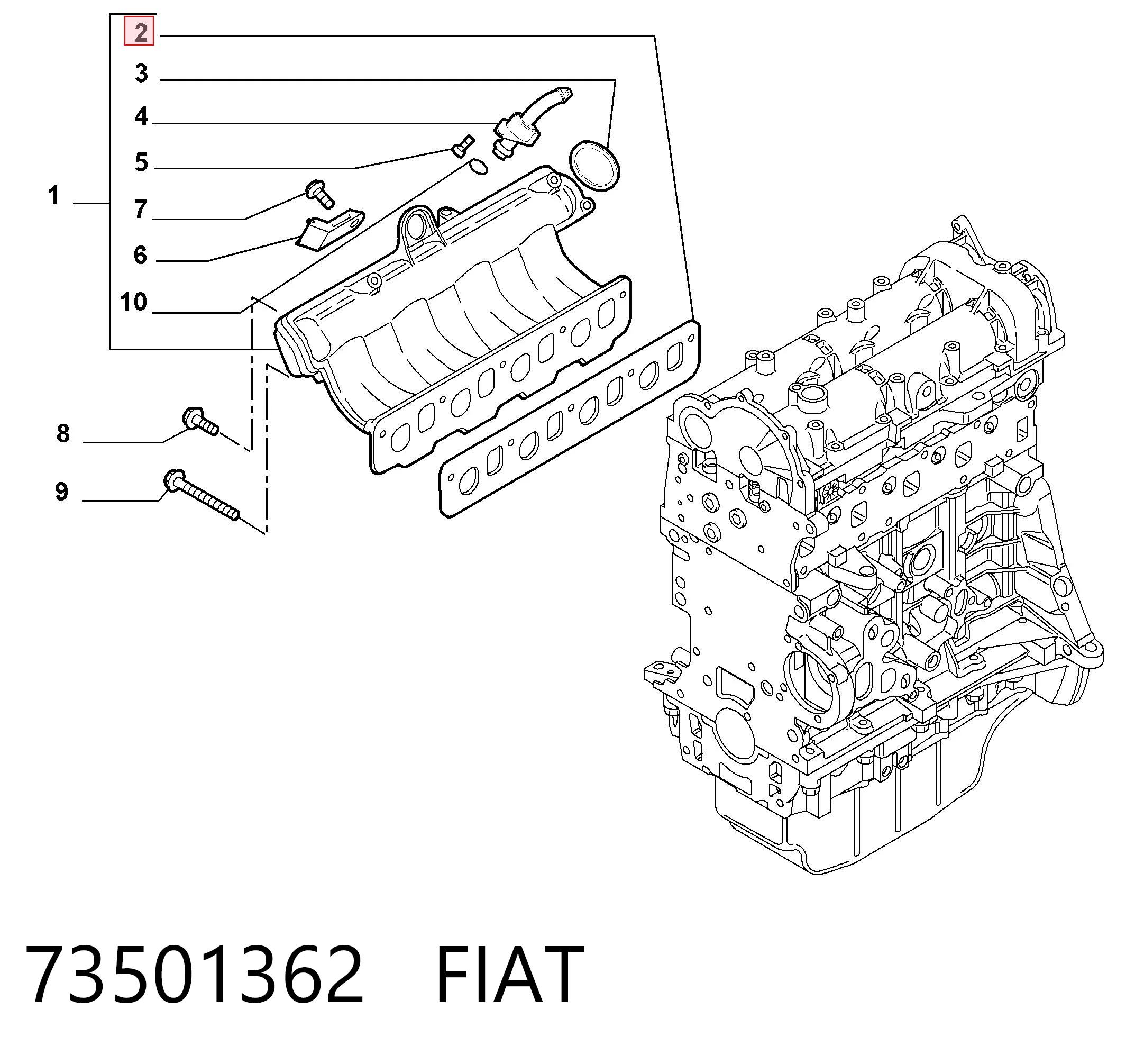 73501362 Fiat/Alfa/Lancia